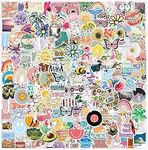 50 Stück Vintage Aufkleber Set - Holografisch & Wasserfest Für Laptop, Flaschen & Tagebuch