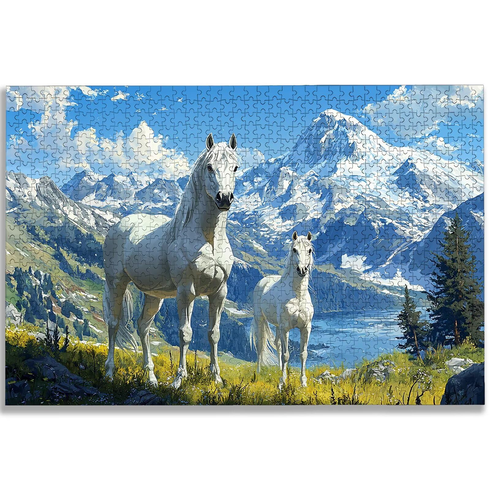 Puzzle 2000 Piezas, Puzzle Paisaje con Caja para Adultos, DIY Animal Rompecabezas Madera para Adultos, 2000 Piezas Rompecabezas Desafiante, para Decoracion Hogar, Regalo Mujer, Regalo Hombres, -2604