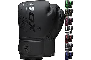 RDX Kids Boxing Gloves Leather, KARA Training Mitt for 8-12
