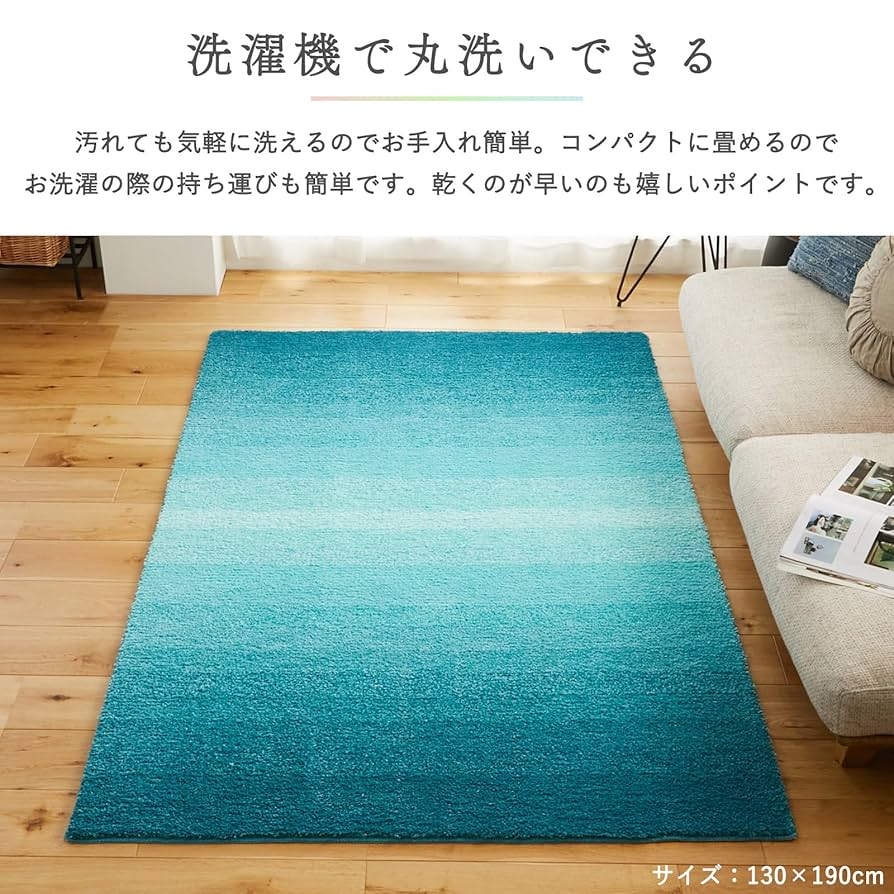 Amazon | グラムスタイル ラグ カーペット 洗える