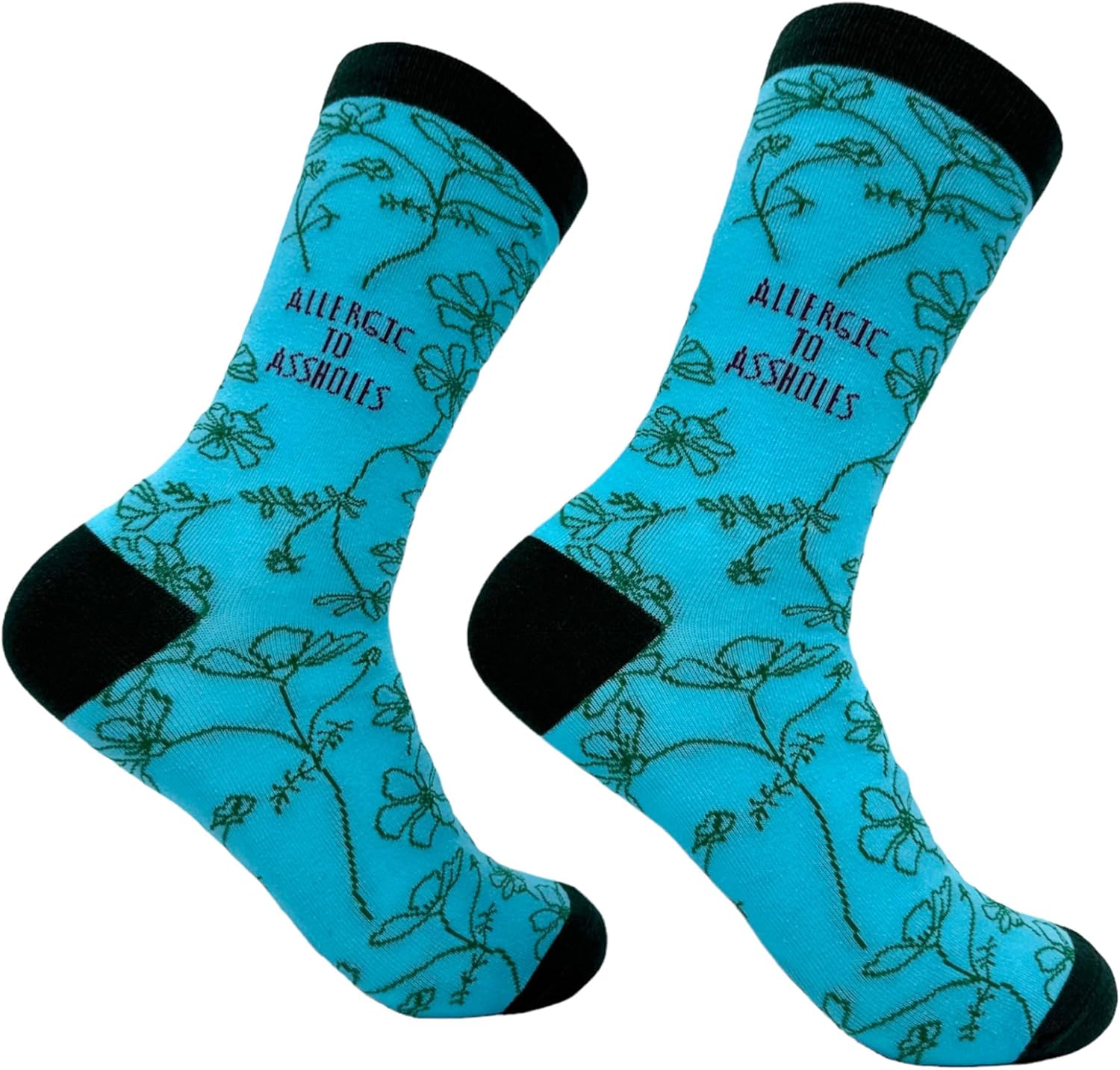 Crazy Dog T-Shirts Womens Empowering Socks Funny Footware for Girls to Make a Statement