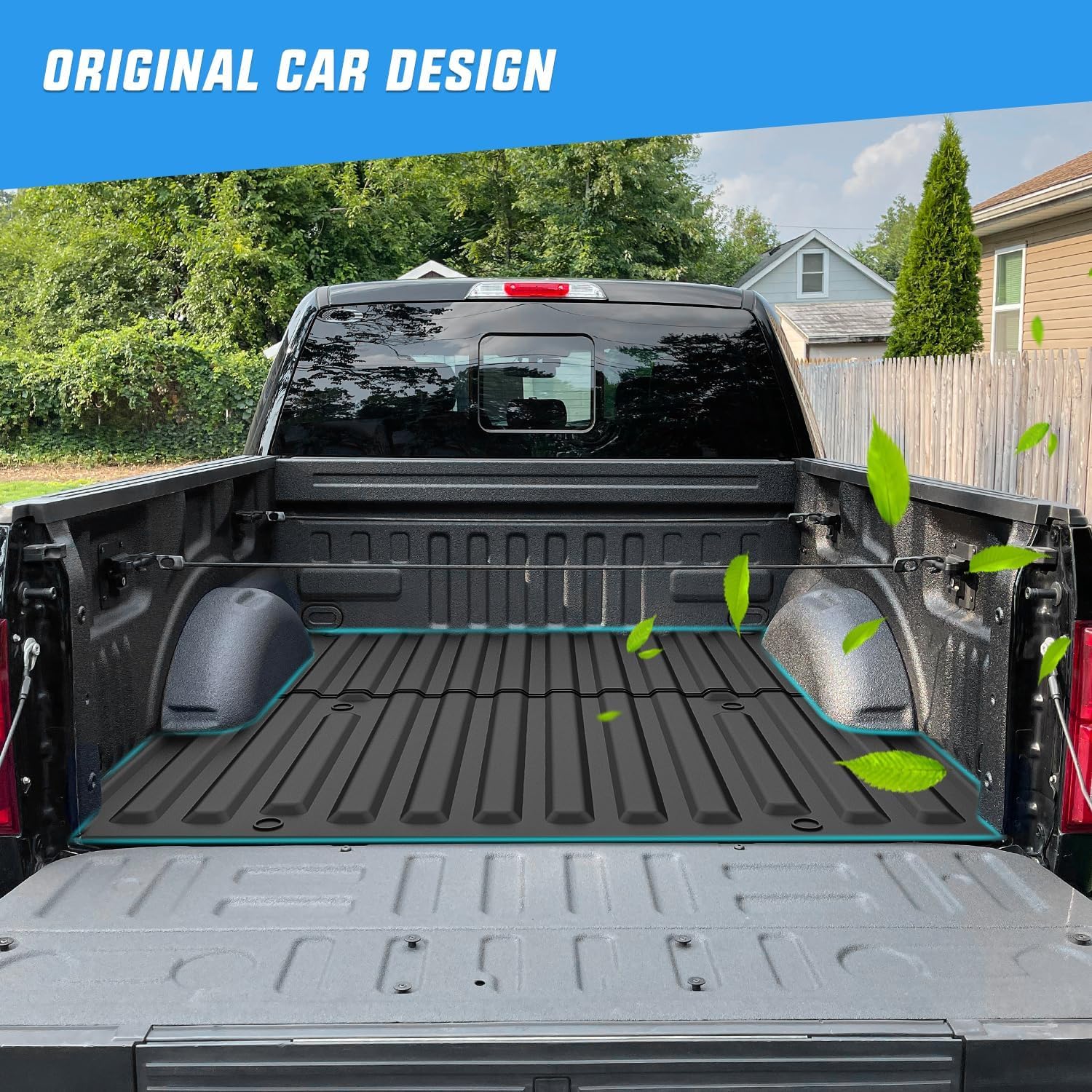 Nilight Truck Bed Mat 5.5FT for 2015-2025 2026 Ford F150, TPE Anti-Slip Vehicle Cargo Bed Liner Mat for Ford F-150, All Weather Protection for Your Truck