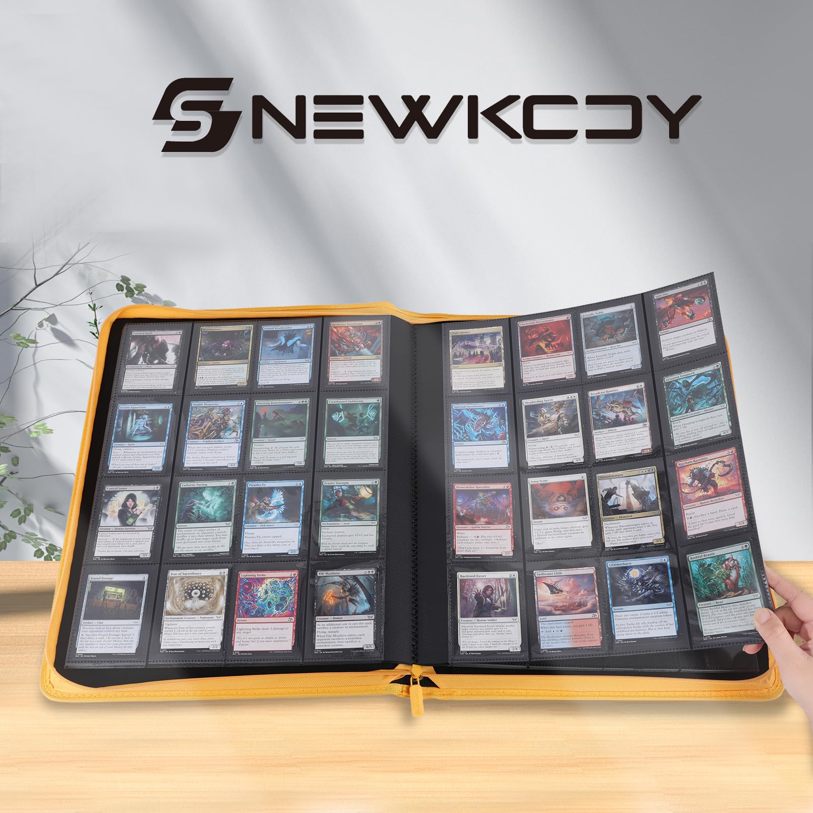 Snekdy - Carpeta de tarjetas coleccionables de 1024 bolsillos, álbum de tarjetas de 16 bolsillos, cubierta de piel sintética impermeable con carga lateral, sostiene tarjetas de juegos, béisbol