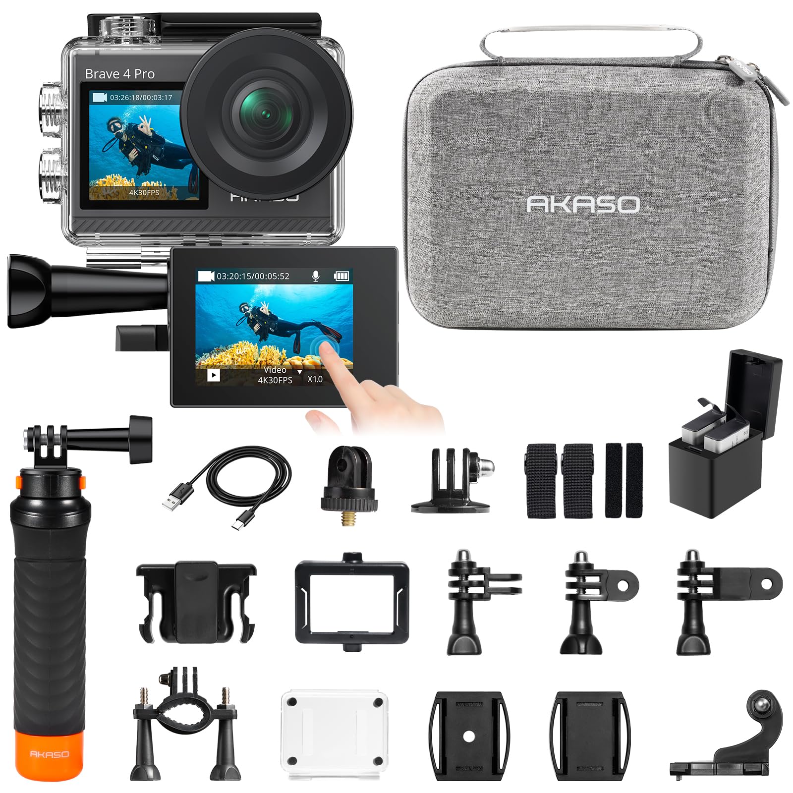 アクションカメラ　AKASO Brave 4 PRO Akaso Brave 4 Pro | Brave 4 Pro カメラ | Shop-AKASO