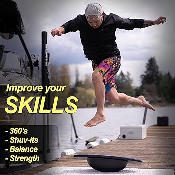 Lakesurfの人気バランスボード Wakesurf Balance Board - Electric Green, Balance Boards