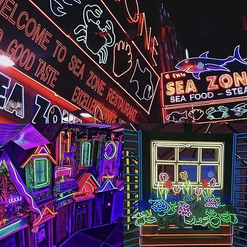 Miniatura 5 de Tira de luz de neón cuerda de neón flexible de 12 V 164 pies164ft juego de luz nocturna LED de libertad fuente de alimentación con control remoto