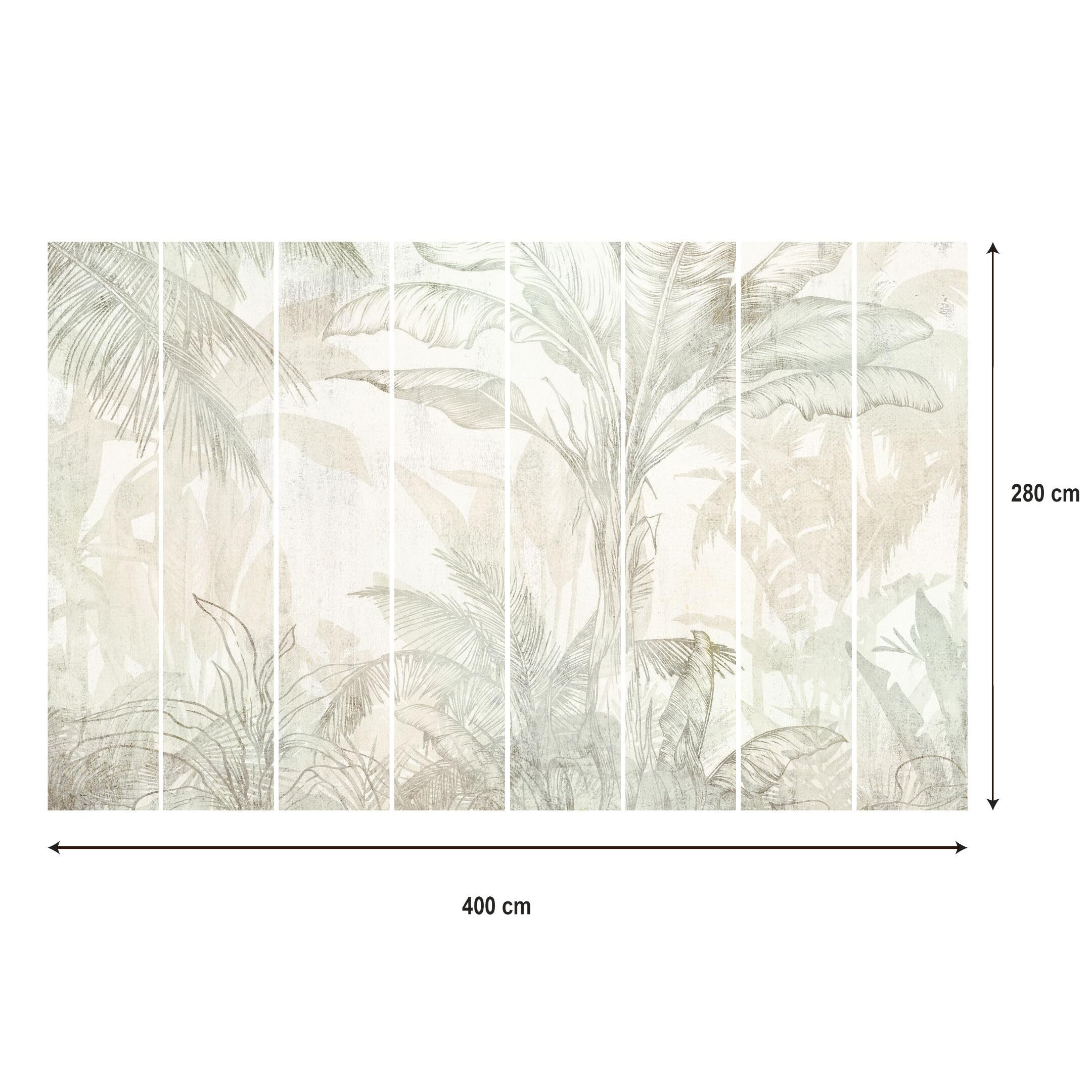 Premium Fototapete Vlies Wohnzimmer 450x315 cm - Natur | Moderne Vliestapeten für Flur, Küche und Büro