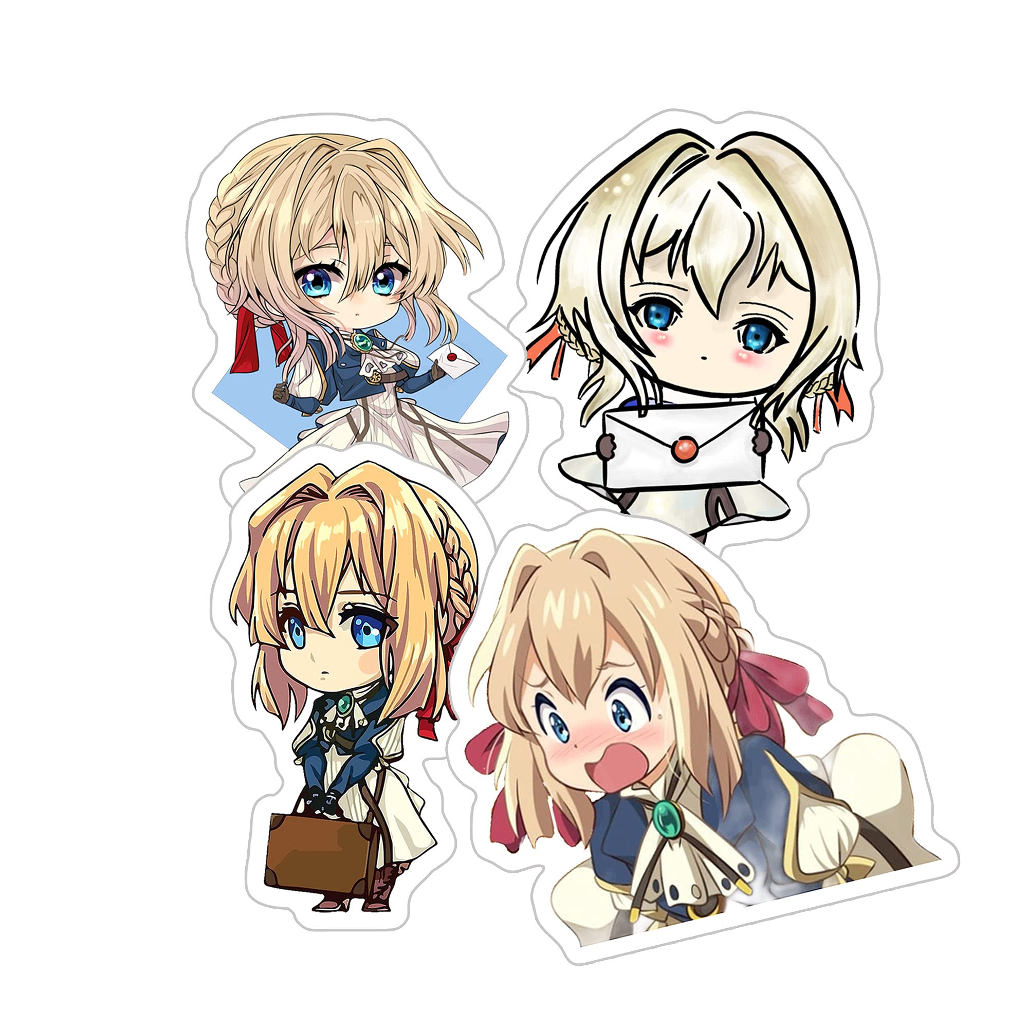 Amazon.co.jp: Violet Evergarden Violet Evergarden Chibi ステッカー  