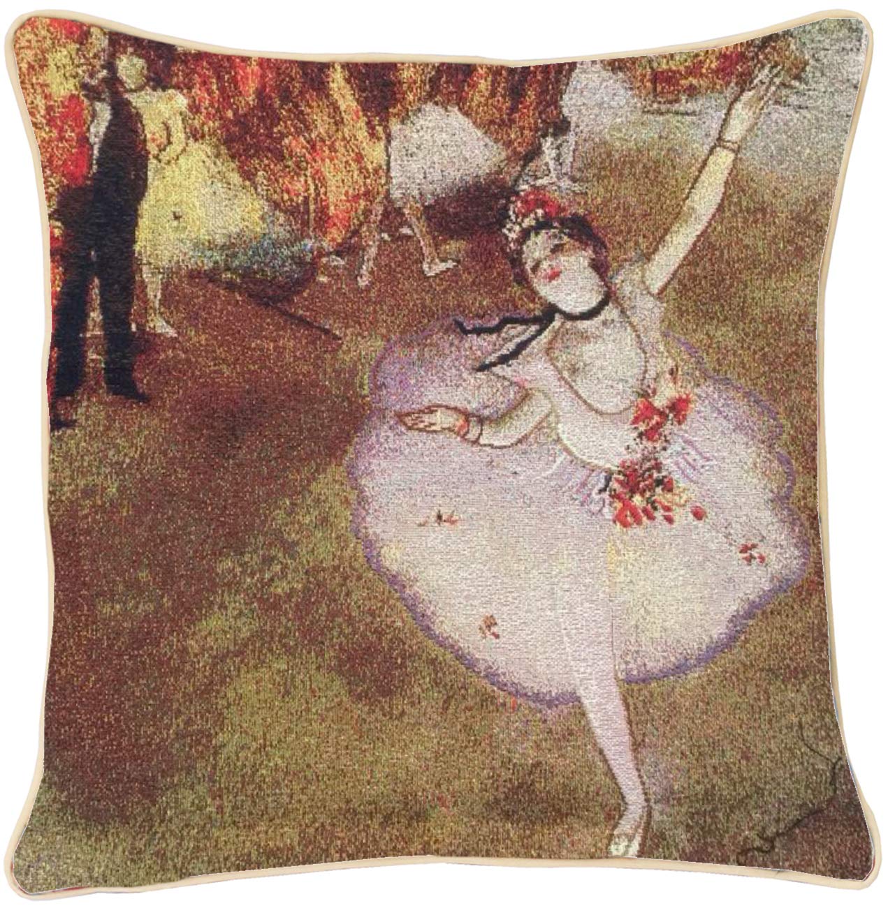 Signare The Star Tapestry Cushion Cover – 18 X 18 Inches (45Cm X 45Cm) – Decorative Sofa Cushion Inspired By Artistic Masterpieces (, Cushion Cover Only)
