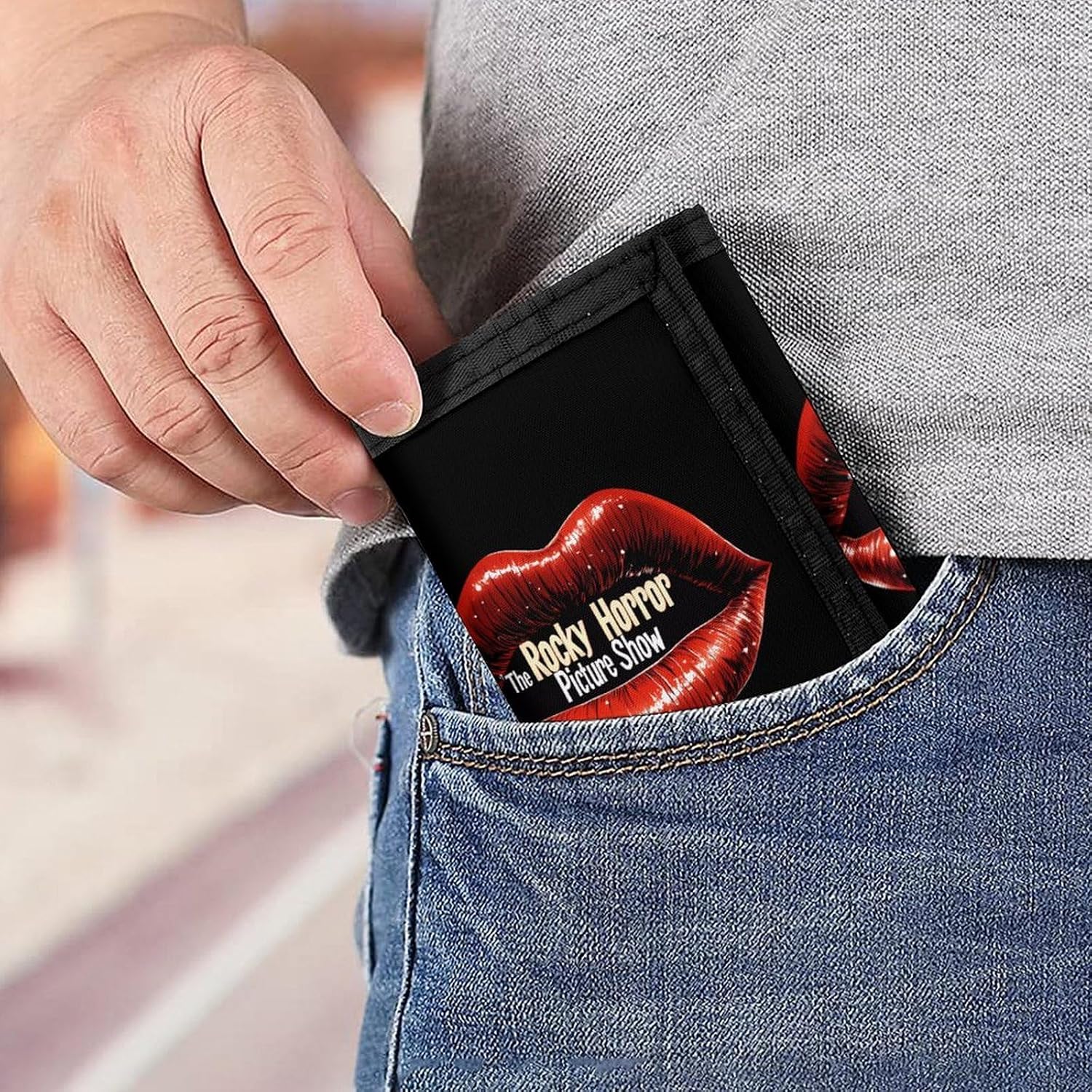 The Rocky Horror Picture Show Trifold Wallet Purse Coin Pouch with ID Window And Credit Card Holder
