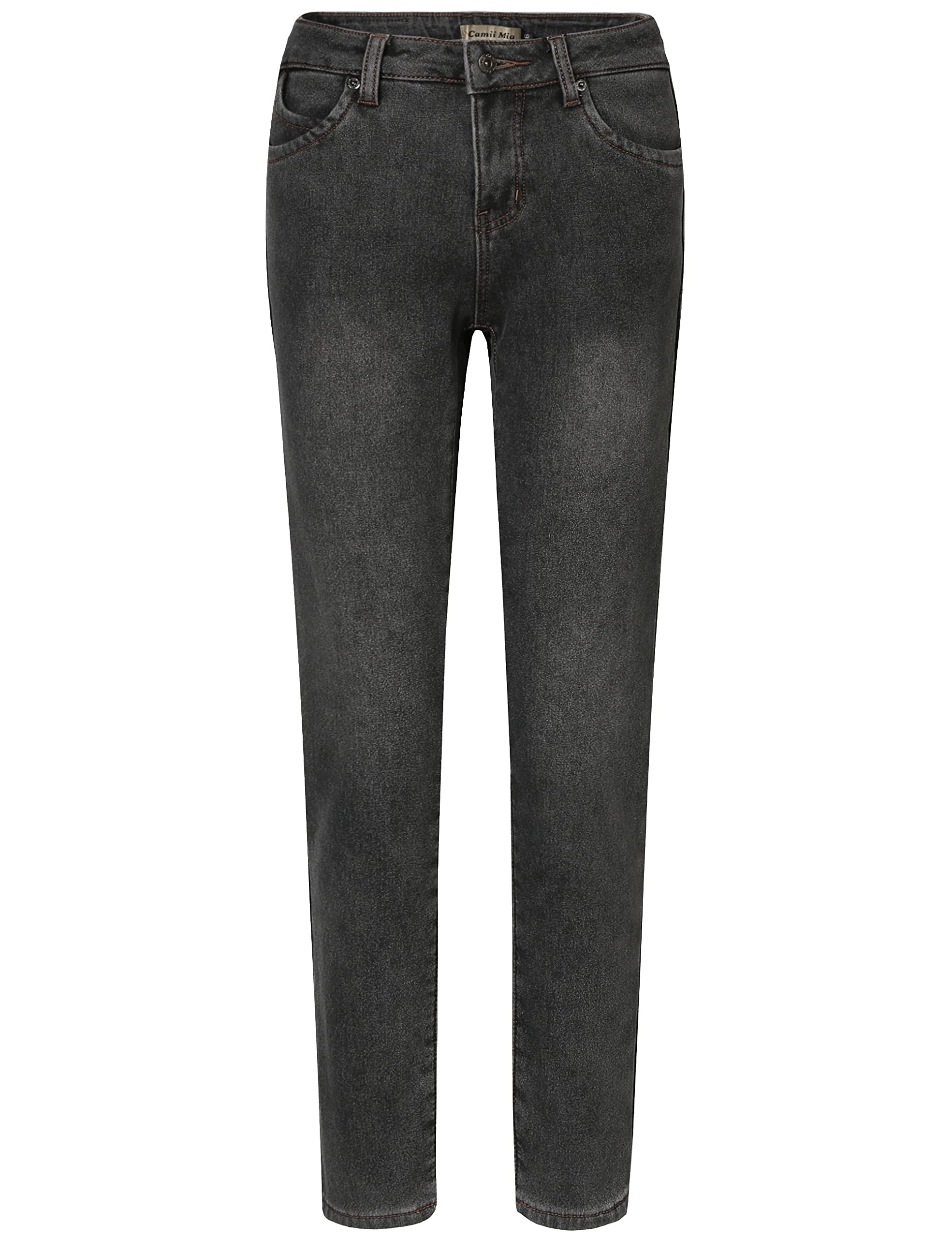 Camii Mia-Fleece-Lined-Jeans-Women-Winter Jeans Warm Pants Thermal Denim Jeggings Slim Fit Mid Rise Stretch