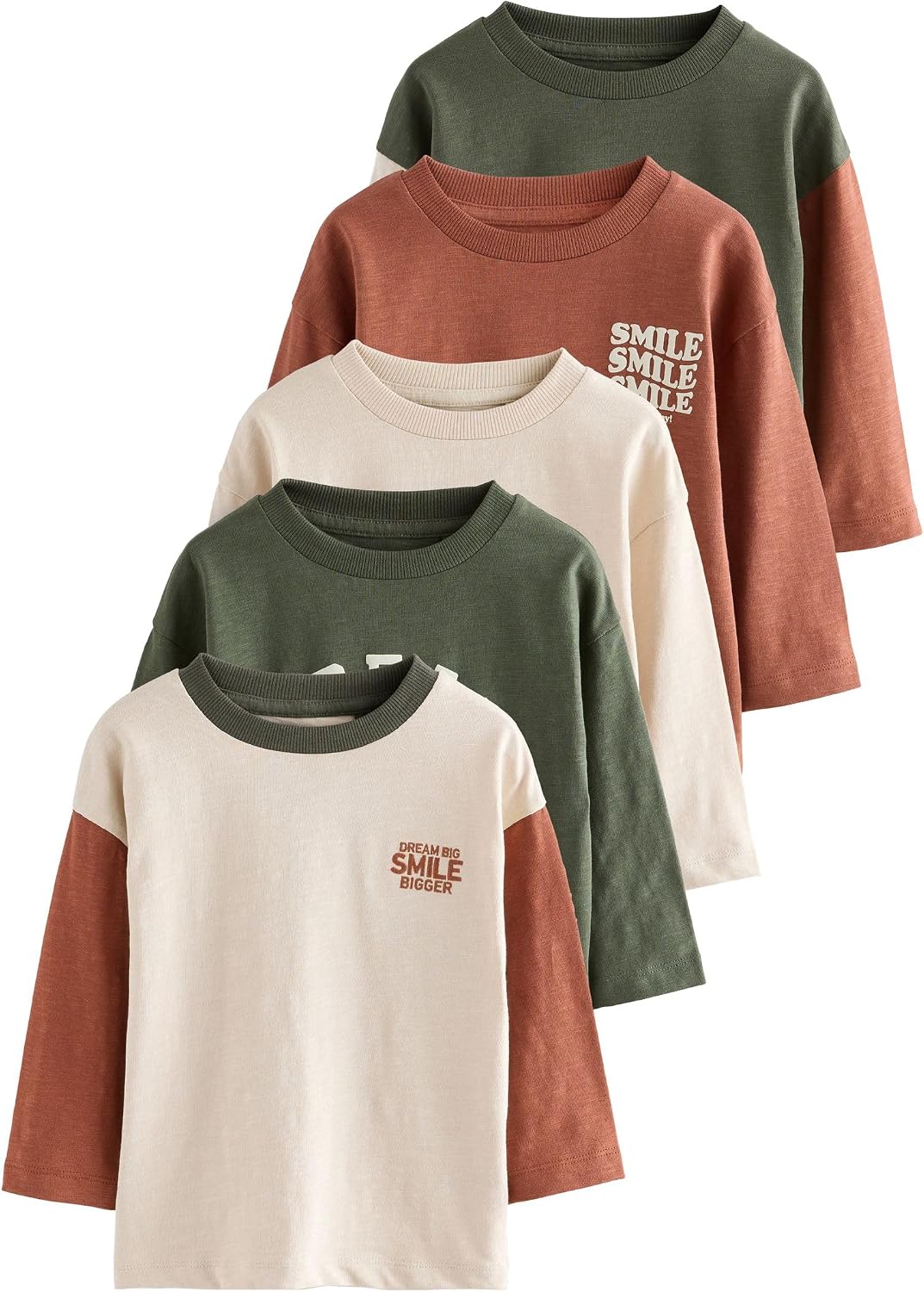 NEXT Boys Long Sleeve T-Shirts 5 Pack