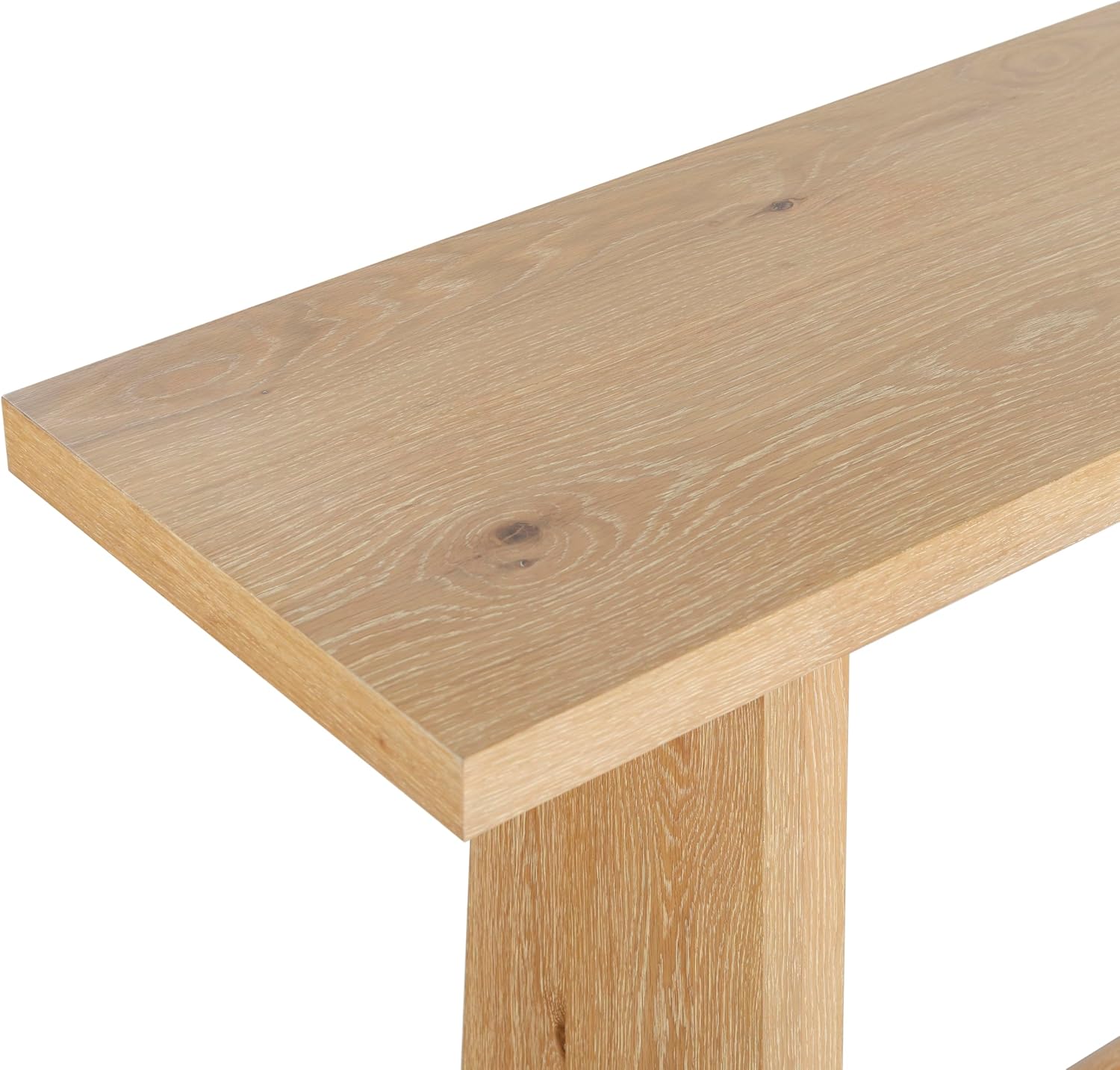 SAFAVIEH Couture Collection – Maliq Natural Console Table, Modern Entryway Accent Table with Clean-Lined Design (SFV4272A)