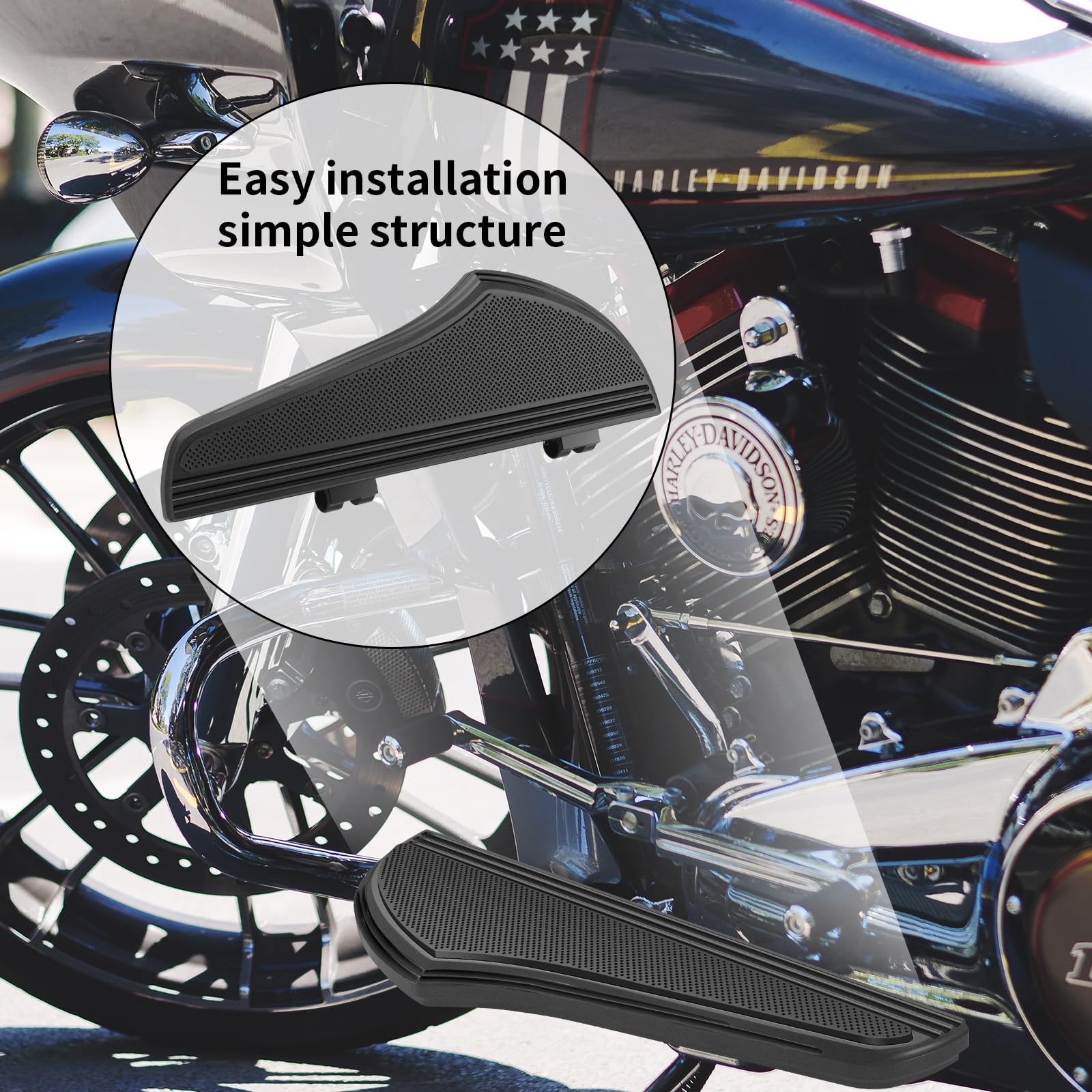 Amazon.com: HEYOMOTOR Motorcycle Floorboards Footrest Footboards 