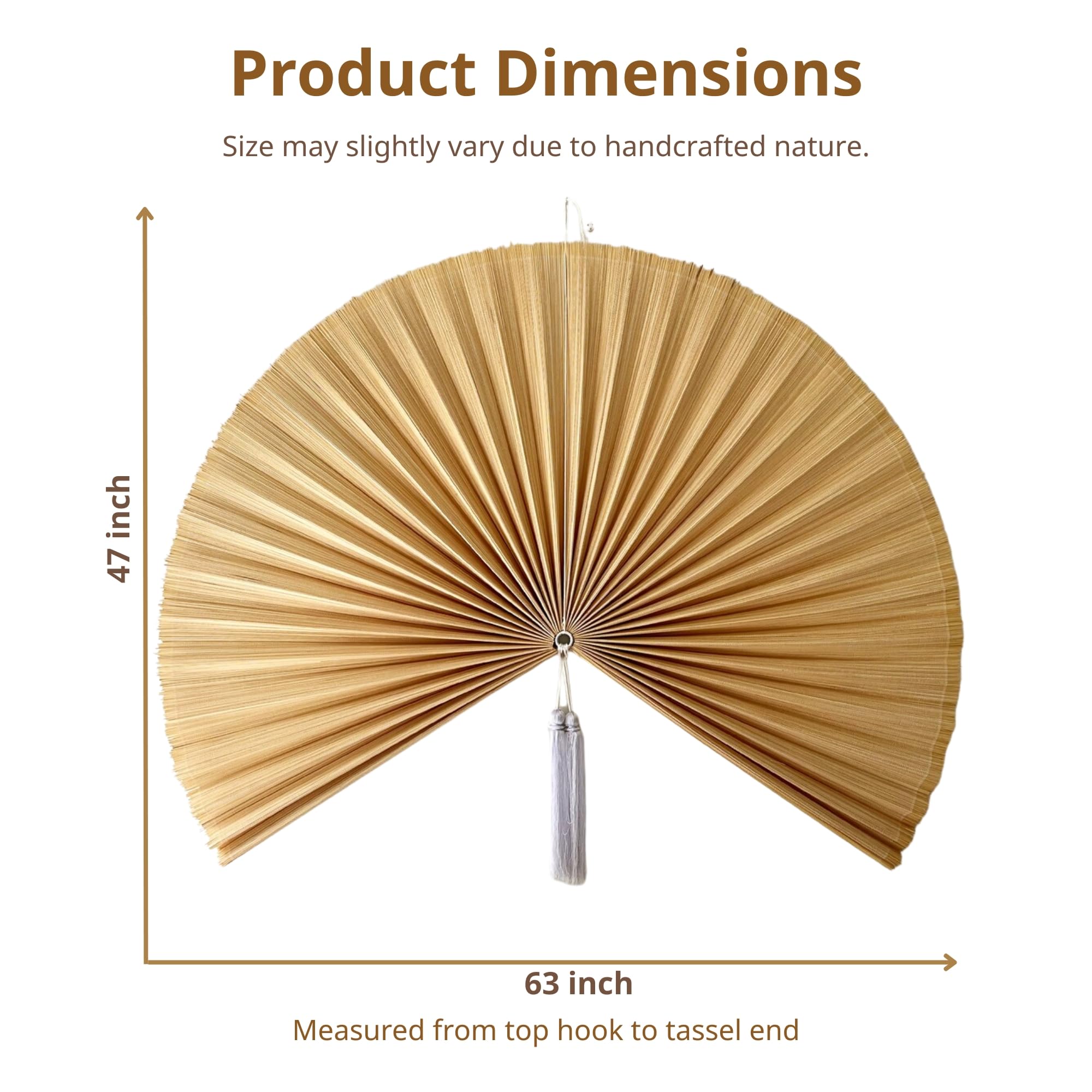 Large Bamboo Fan Wall Decor: Stunning Style for Your Space