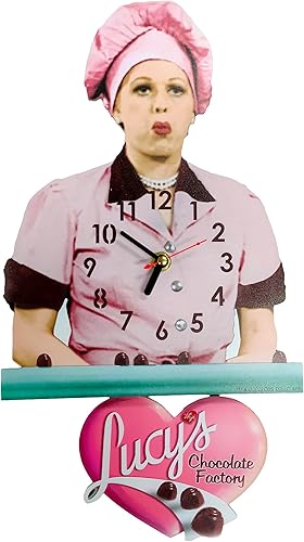 Midsouth Products Reloj con emblema oscilante "I Love Lucy"