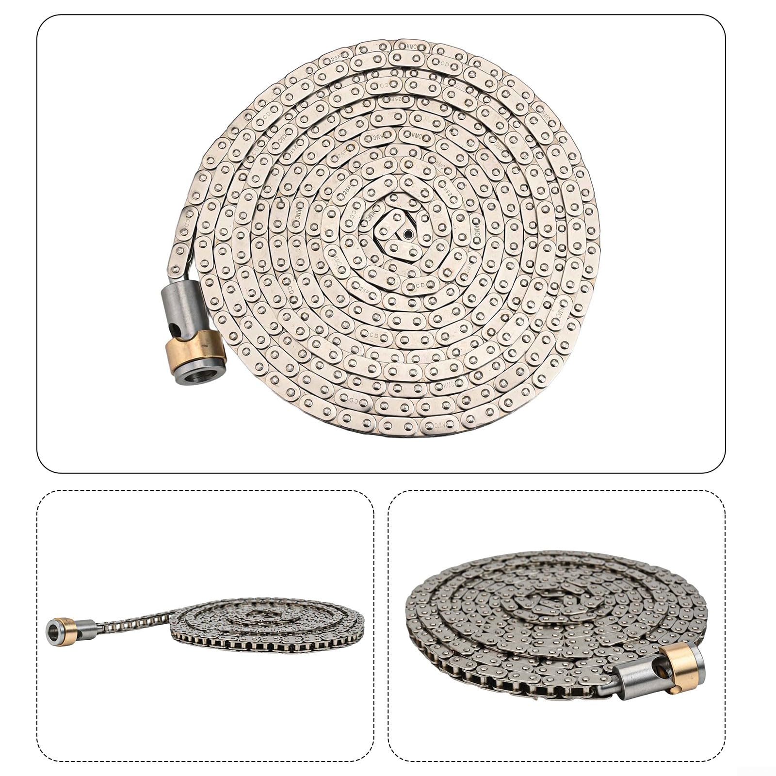 Chaîne de rechange pour rameur Concept 2 modèle C, D et E Chaîne en nickel silencieuse Expérience lisse Installation facile Ajustement parfait pour une fonctionnalité optimale