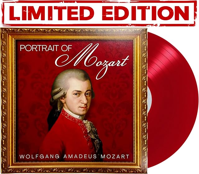 Portrait of Mozart – Limited Red Vinyl Edition (Vinil Vermelho, Edição Limitada, 180g) por Wolfgang Amadeus Mozart, capa do álbum