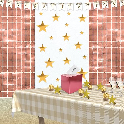 Miniatura 5 de Beistle 2 cortinas cuadradas de plástico metálico con flecos para fotos para fiesta de cumpleaños, recepción de boda, celebración de graduación,