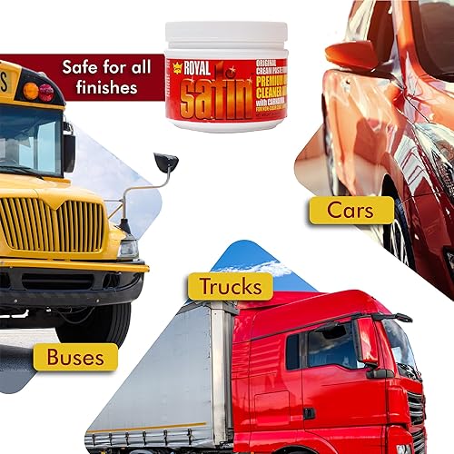 Miniatura 5 de Garry's Royal Satin - Cera limpiadora automotriz One Step - Eliminadora de oxidación y cera de restauración para automóviles, camiones y autobuses -