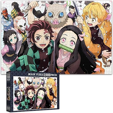 Amazon 鬼滅の刃 パズル 1000ピース 我妻善逸 禰豆子 炭治郎 伊之助 栗花落カナヲ 鬼滅 ジグソーパズル 50x75cm きめつのやいば ぱずる キャラクター 冨岡義勇 錆兎 真菰 アニメパターン 萌えグッズ 子供 ギフト ジグソーパズル おもちゃ