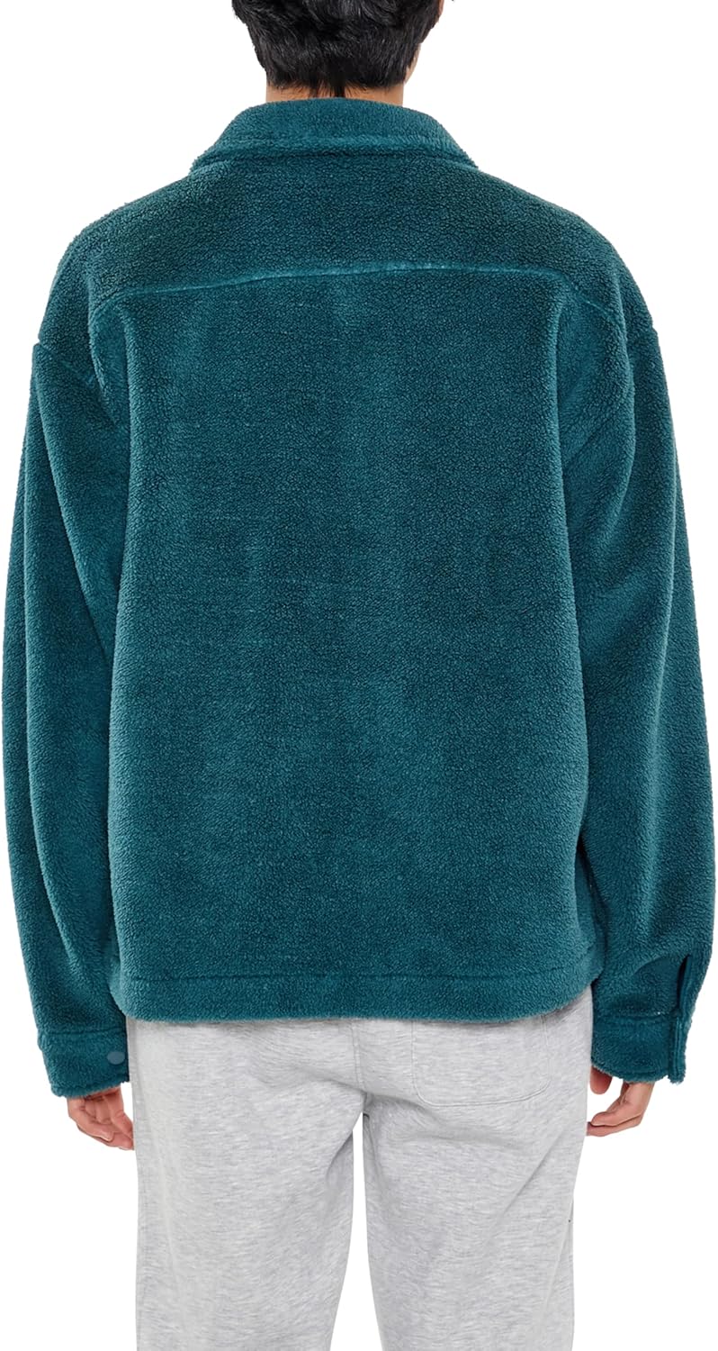 Forever 21 mens Plush Drop-sleeve Shacket - Image 5