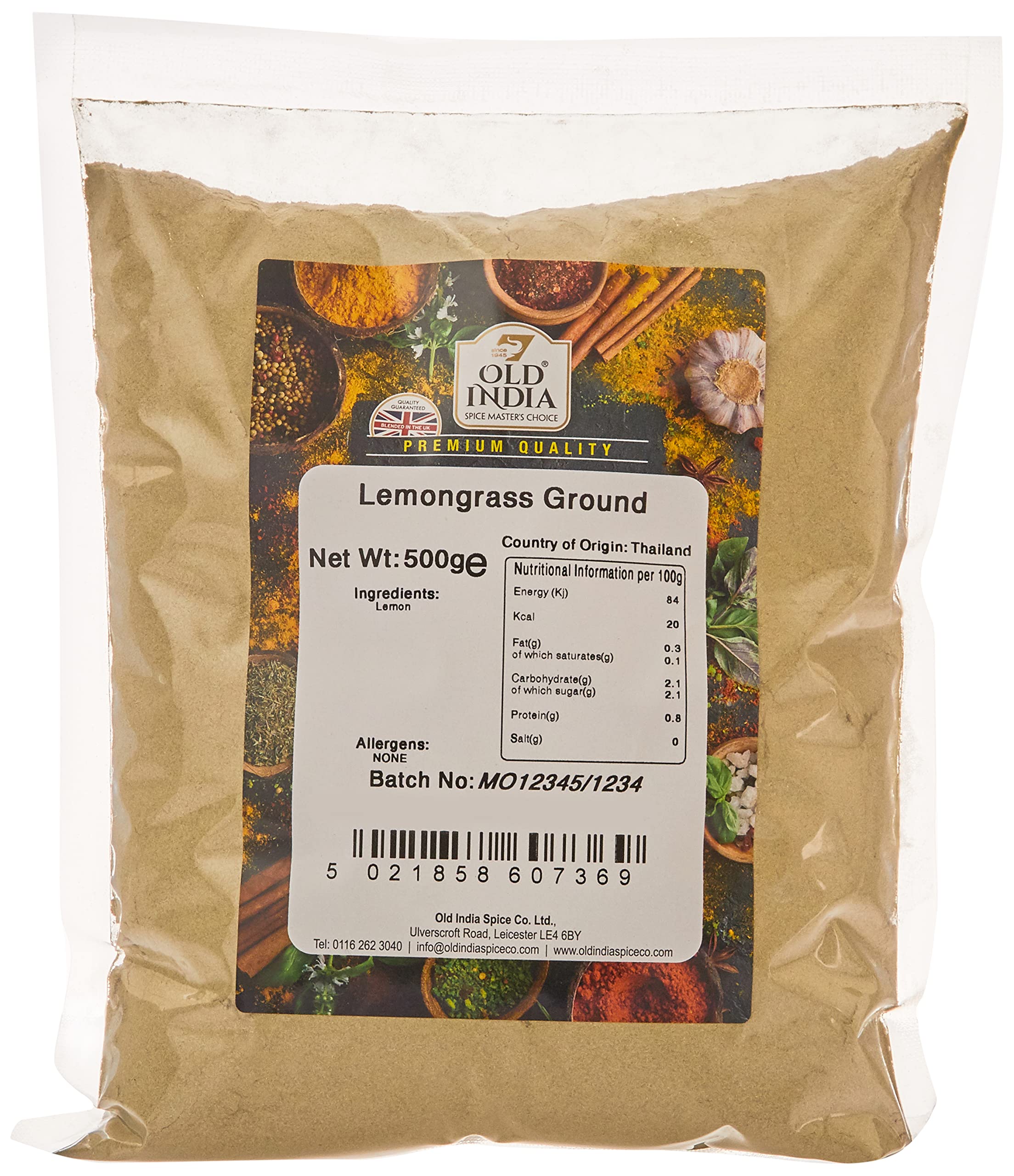Old India Lemongrass Ground 500g