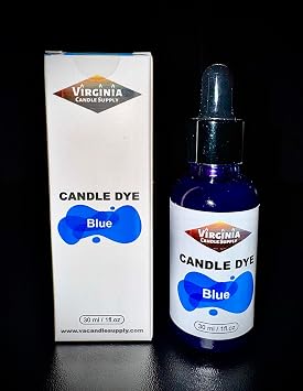 Blue Liquid Candle Dye Concentrated 1 oz Bottle with Dropper Soy Candle, Paraffin Wax, Gel Wax, Natural Wax Blends, for Candles, Wax Melts, Snap Bars