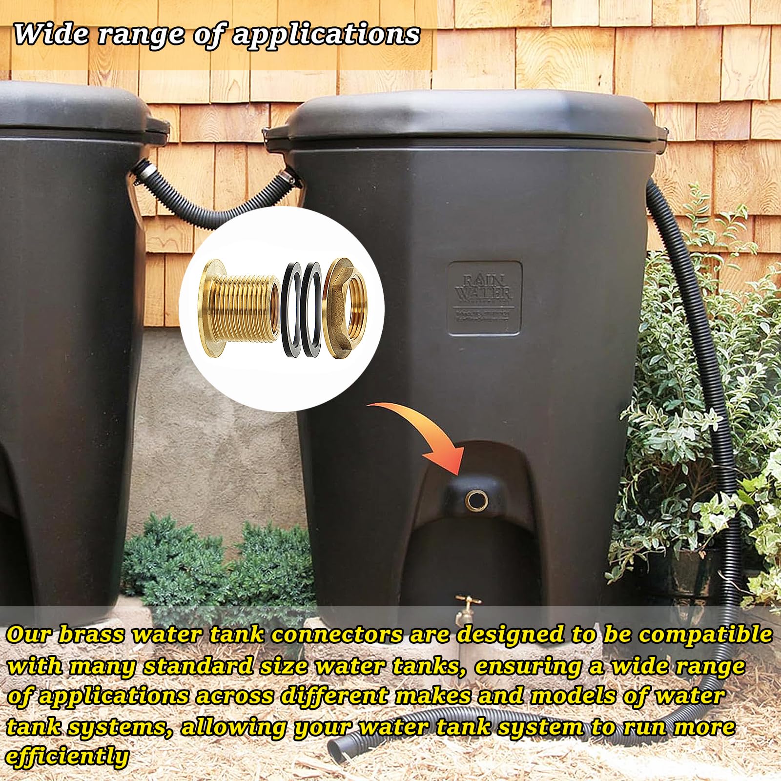 CONNECTEUR DE RÉSERVOIR D'eau Raccord Cloison Conduite Tuyau EUR 8,88 - PicClick FR