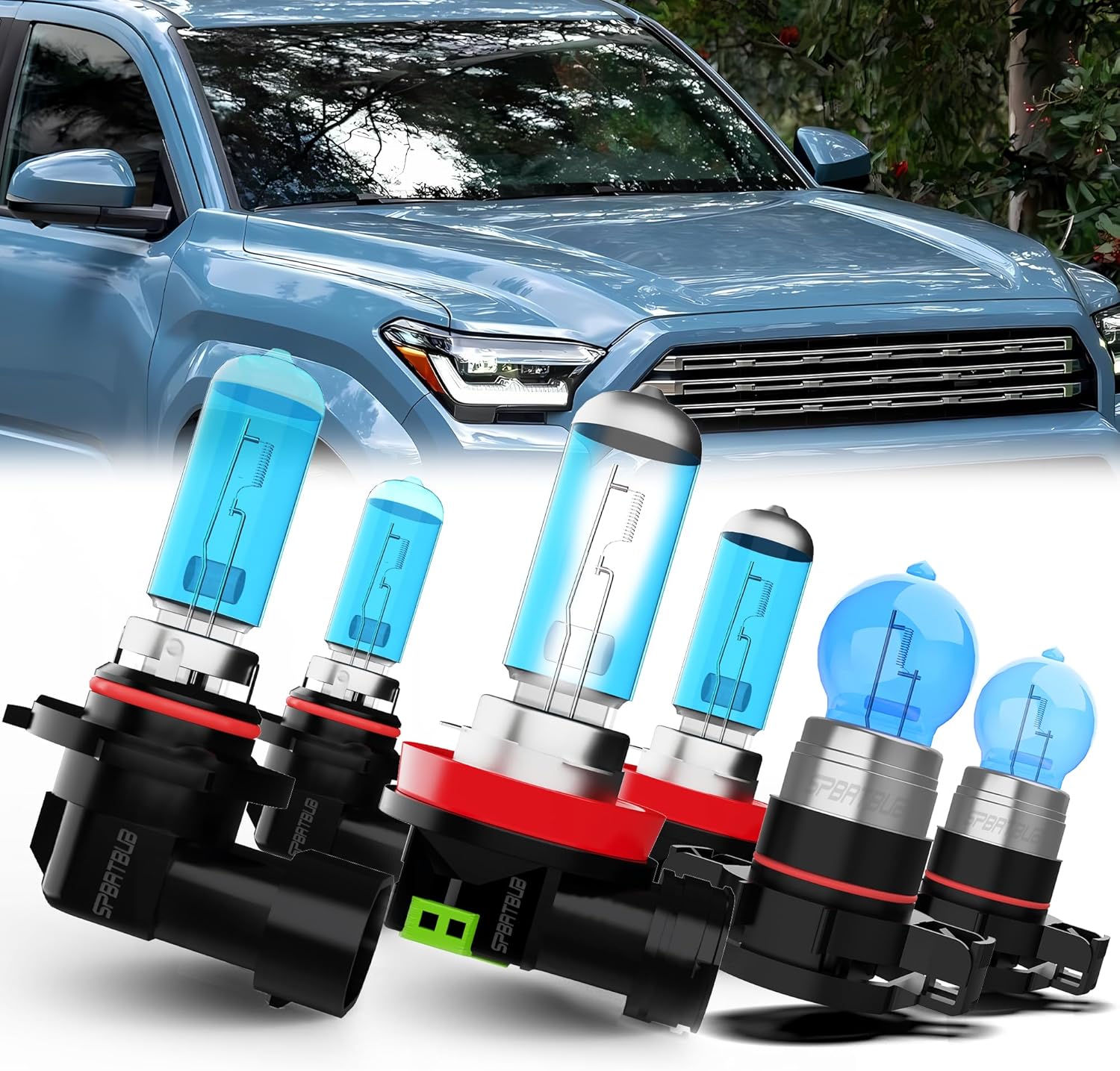compatible with TOYOTA 4RUNNER (2013-2020) Lights Headlight Bulbs,9005/HB3/H10 High Beam + H11/H8/H9 Low Beam Halogen + H16 /5202 halogen Fog Lights,Pack of 6