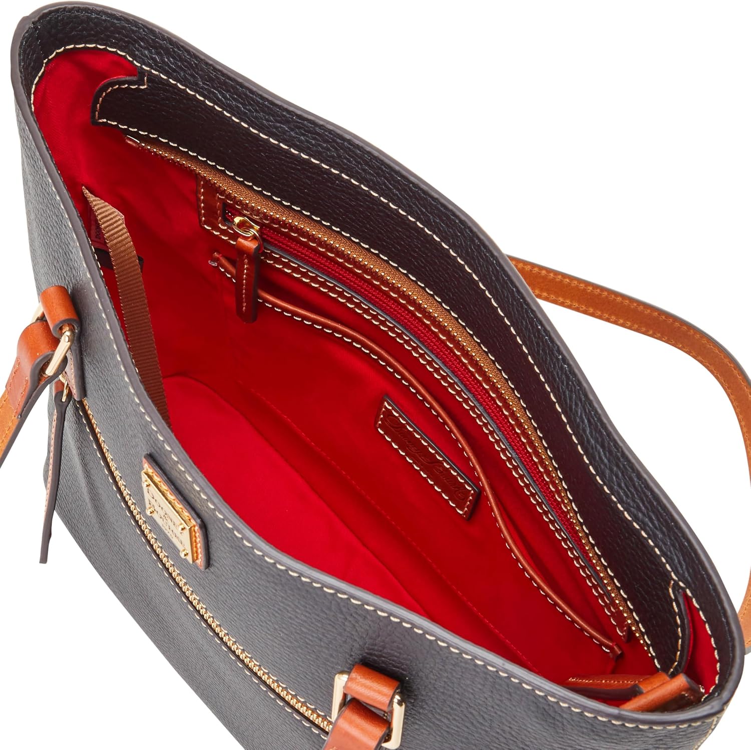 Dooney & Bourke Tote Bags for Women, Pebble Grain Leather Shopper Bag with Zipper