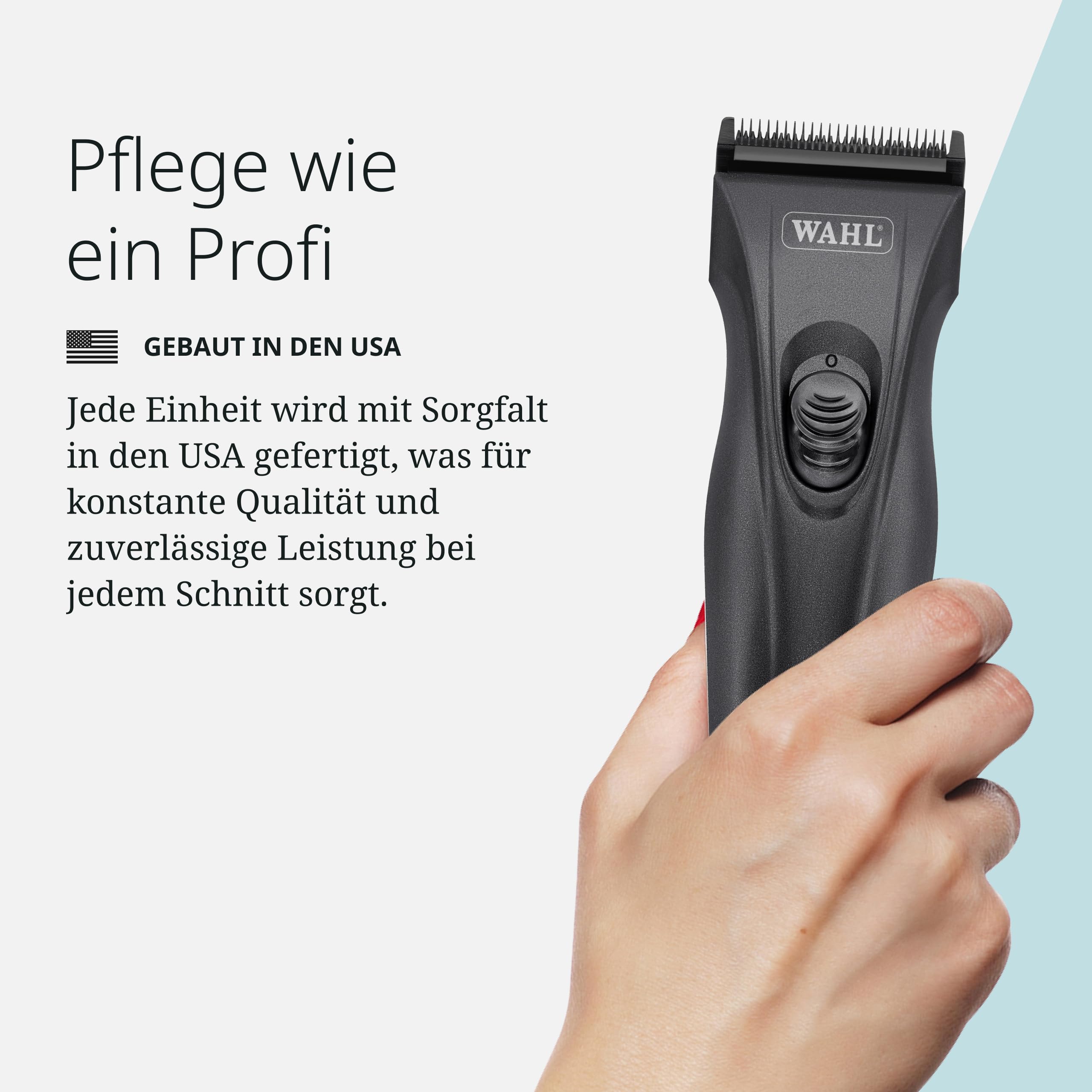 Wahl Arco Pro, Kabellose Tierschermaschine für Hunde und Katzen | Kabelloser Tierhaarschneider für mittelgroße Hunde und Katzen, Wechselakku, 120 Minuten Laufzeit, 0,7-3 mm Profiklinge