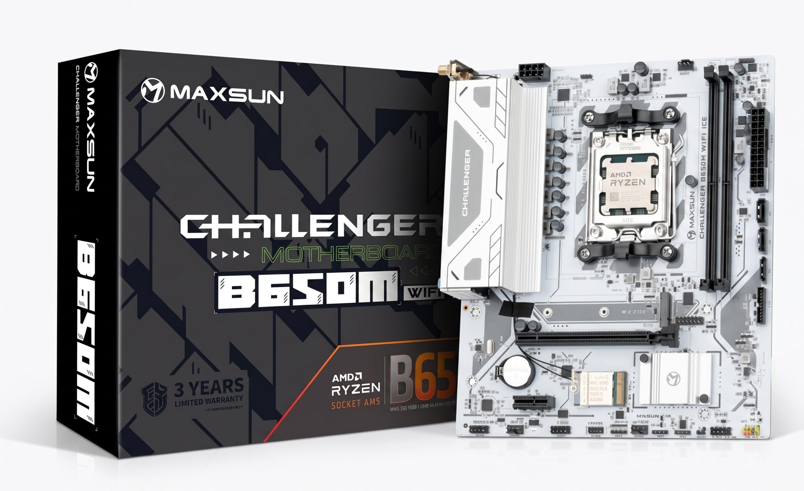 Amazon | MAXSUN マザーボード MS-Challenger B650M WIFI ICE V2