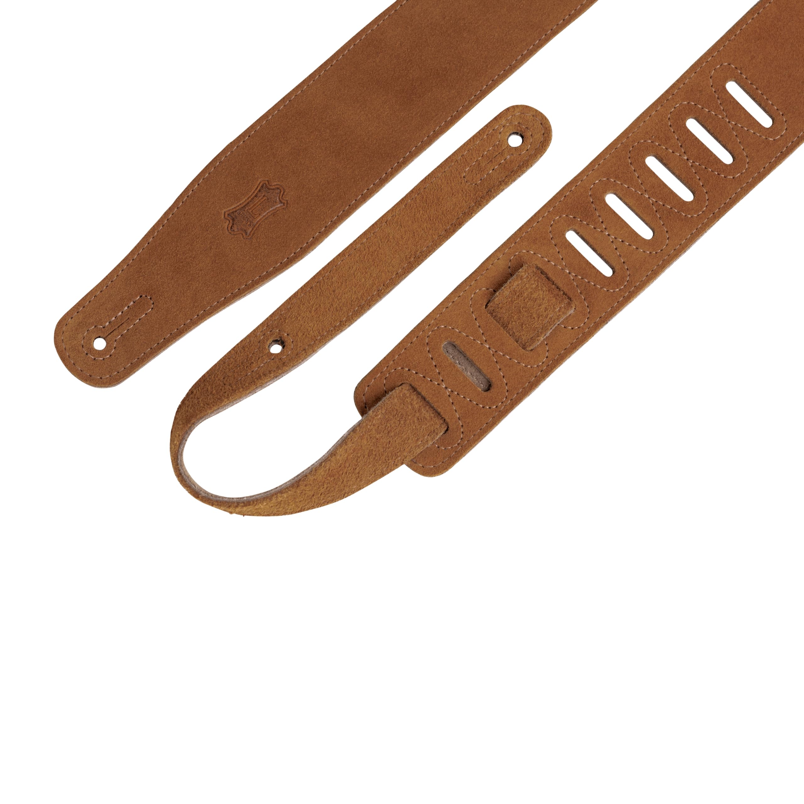 Levy's Gitarrengurt (Veloursleder, ca. 6,4 cm breit) Honigfarben