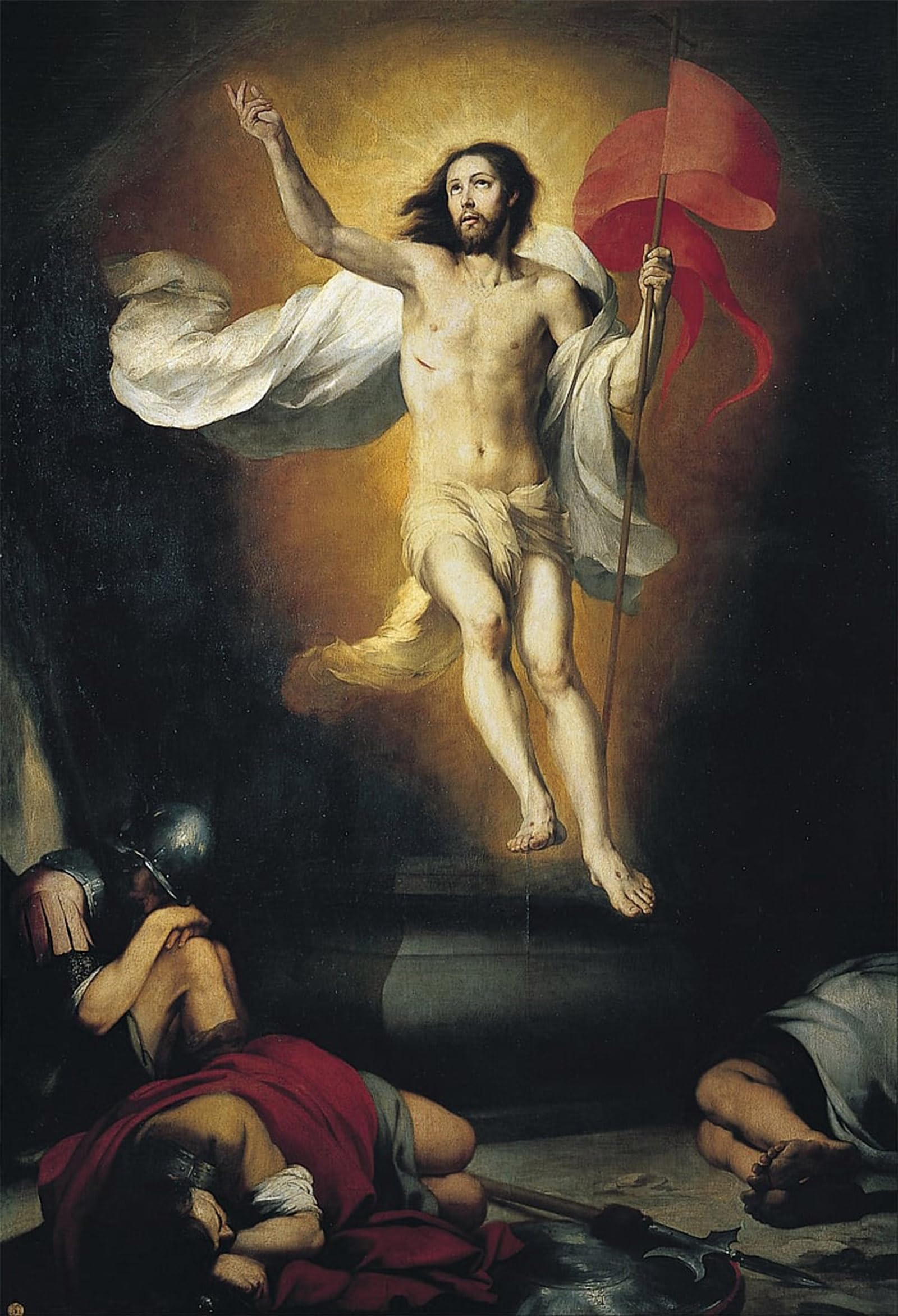 POSTERIIk Famous Print Pop Art Wall Art Graffiti Resurrection of the Lord by Bartolomé Esteban Murillo Art Prints for Home Decor 60x90cm