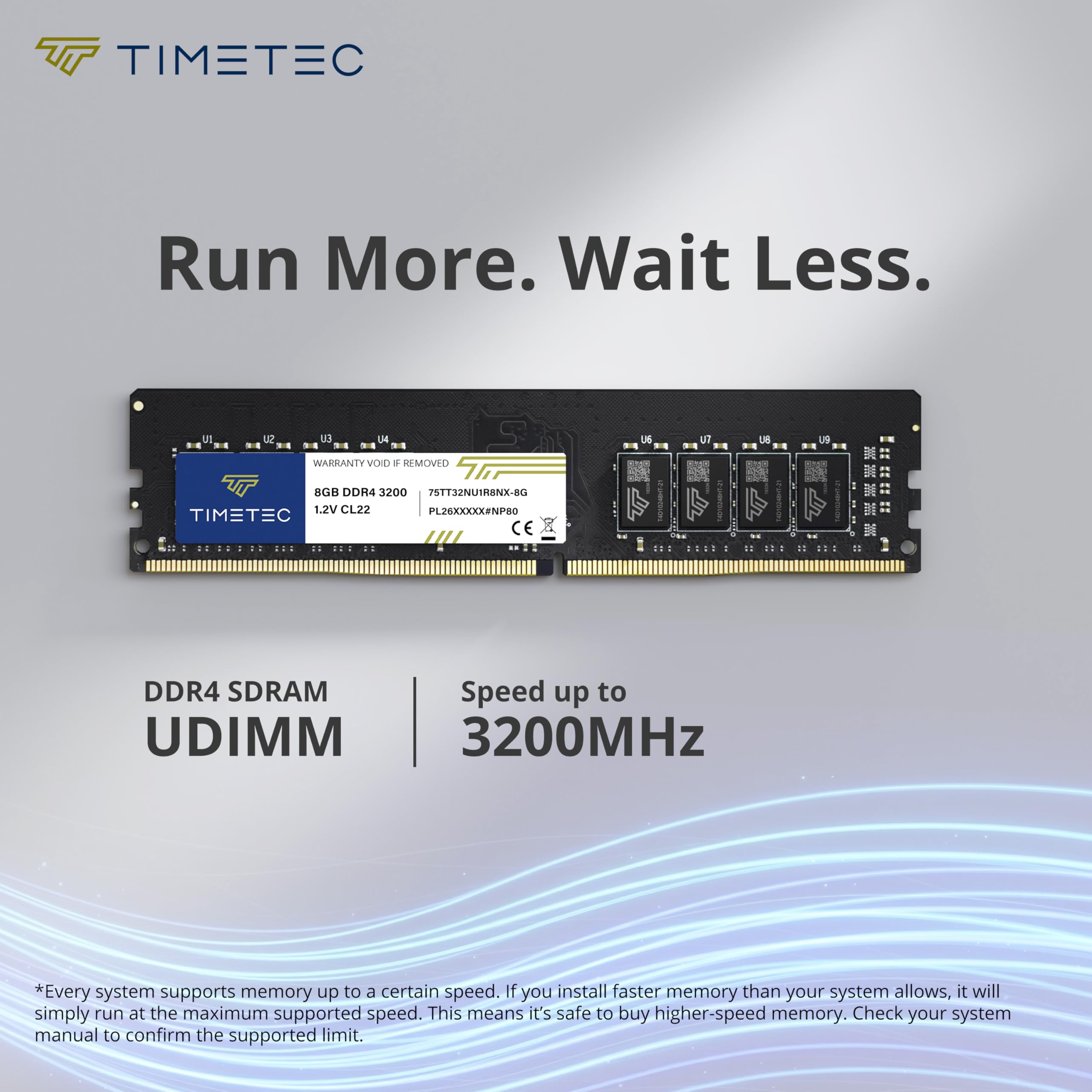 Timetec 16GB KIT (2x8GB) DDR4 3200MHz (PC4-3200AA) PC4-25600 UDIMM