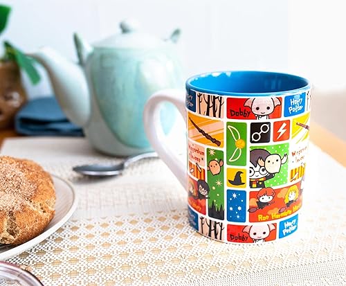 Miniatura 2 de Silver Buffalo Taza de cerámica de personajes Chibi de Harry Potter  Taza de café grande sin BPA para expreso, té, capacidad para 14 onzas