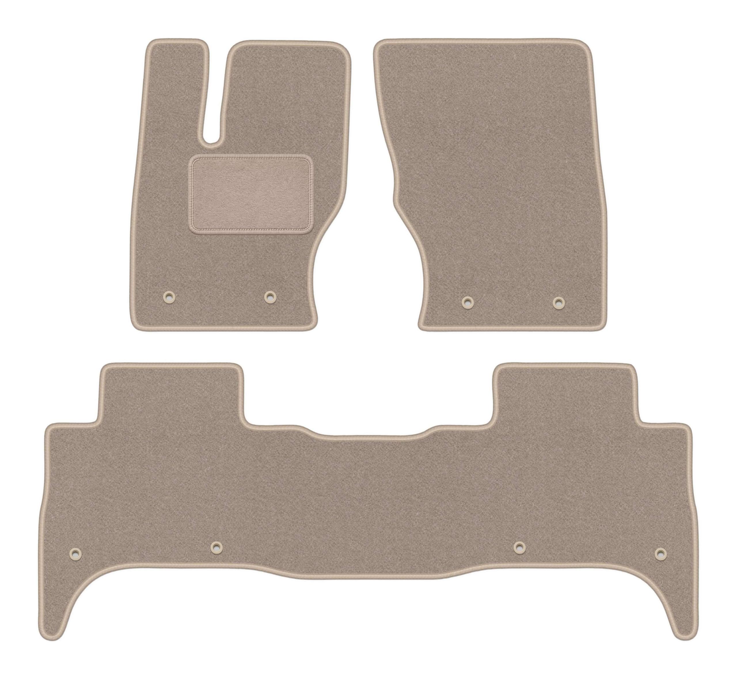 Tapis auto Range Rover Sport II velours beige anti-saleté - 8