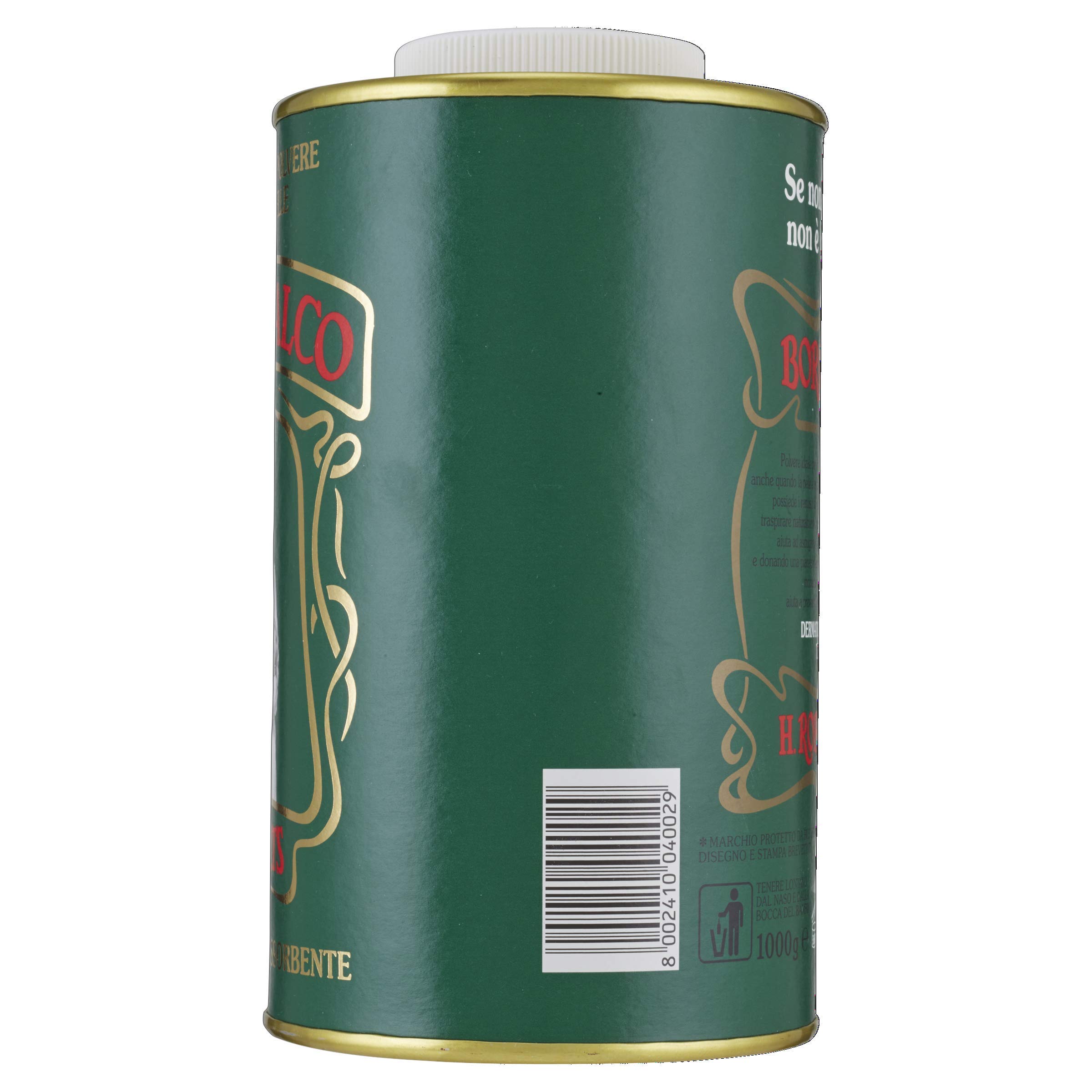 Robert's Borotalco Body Powder Family Size - Talcum, 1000 g/1kg 35 oz.