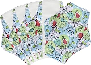 Sanitary Panty Liners, 5pcs Women Sanitary Pad Cotton Washable Reusable Cloth Menstrual Pads Feminine Menstrual Pads Mama Pad Panty Liner Bamboo Cloth Napkins Postpartum Nursing Pads Towels Pads