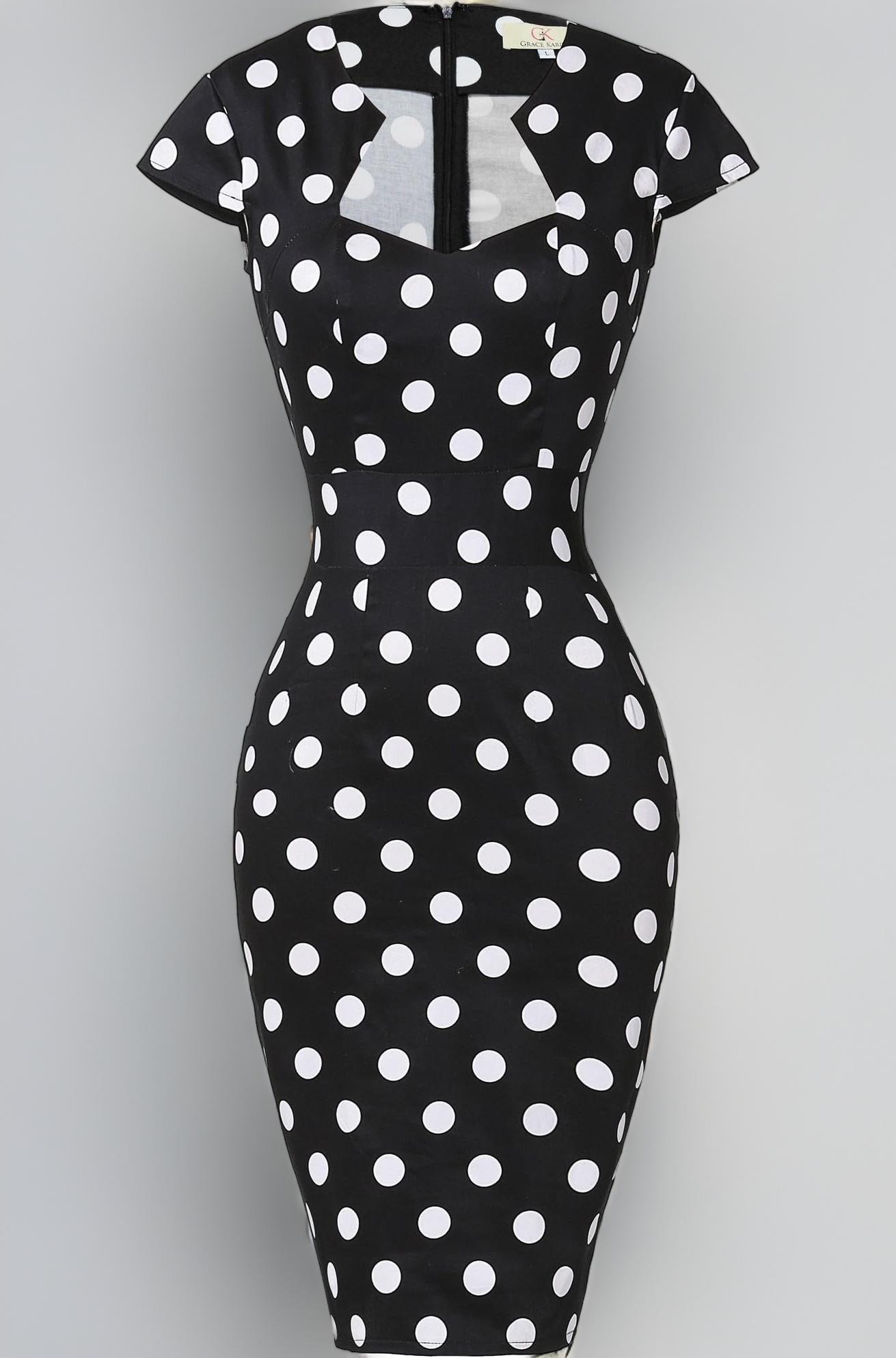 GRACE KARIN Women's 50s Vintage Pencil Dress Cap Sleeve Wiggle Dress CL7597