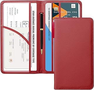CoBak Carbon Red Magnetic-Close Document Organizer for Enthusiasts