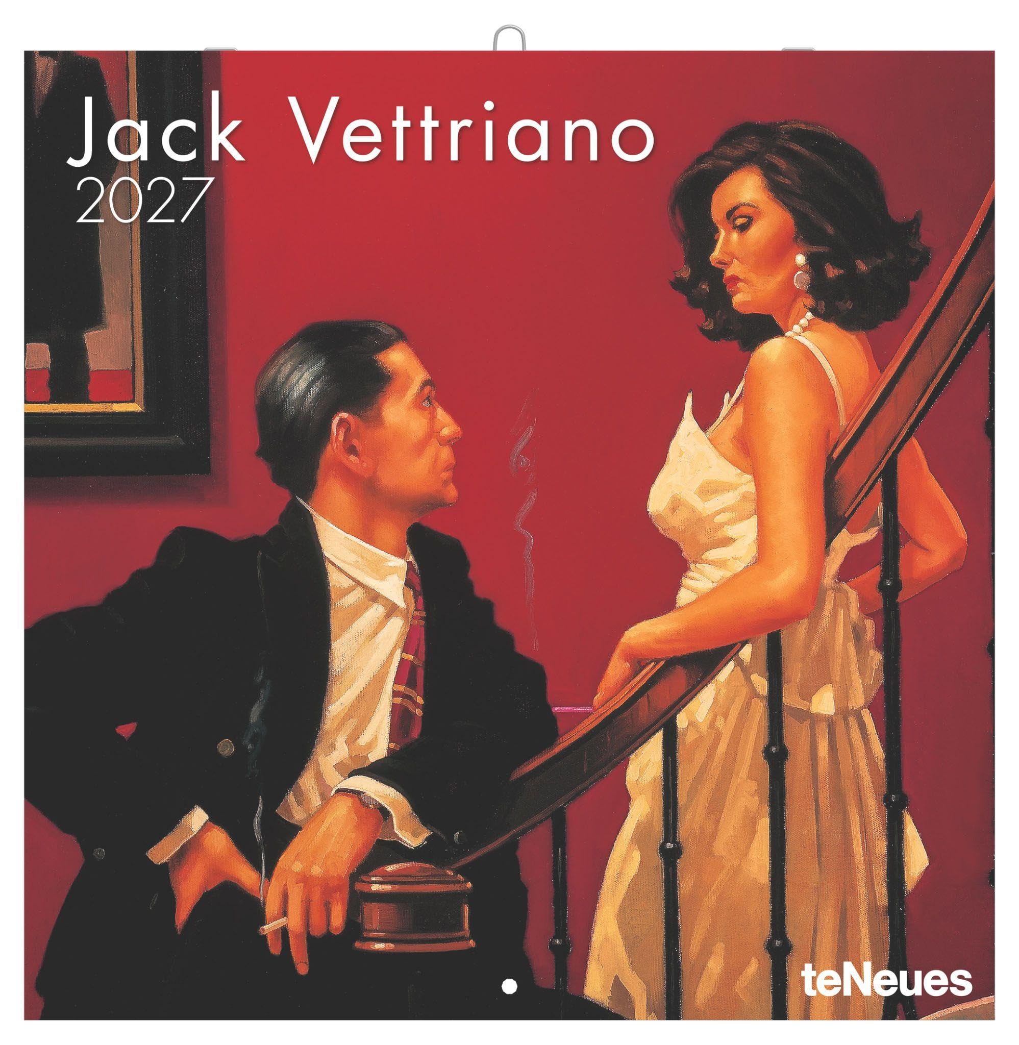 Jack Vettriano 2027: Wandkalender 30x30 cm (30x60 cm geöffnet), Kunstkalender mit Meisterwerken des zeitgenössischen Künstlers
