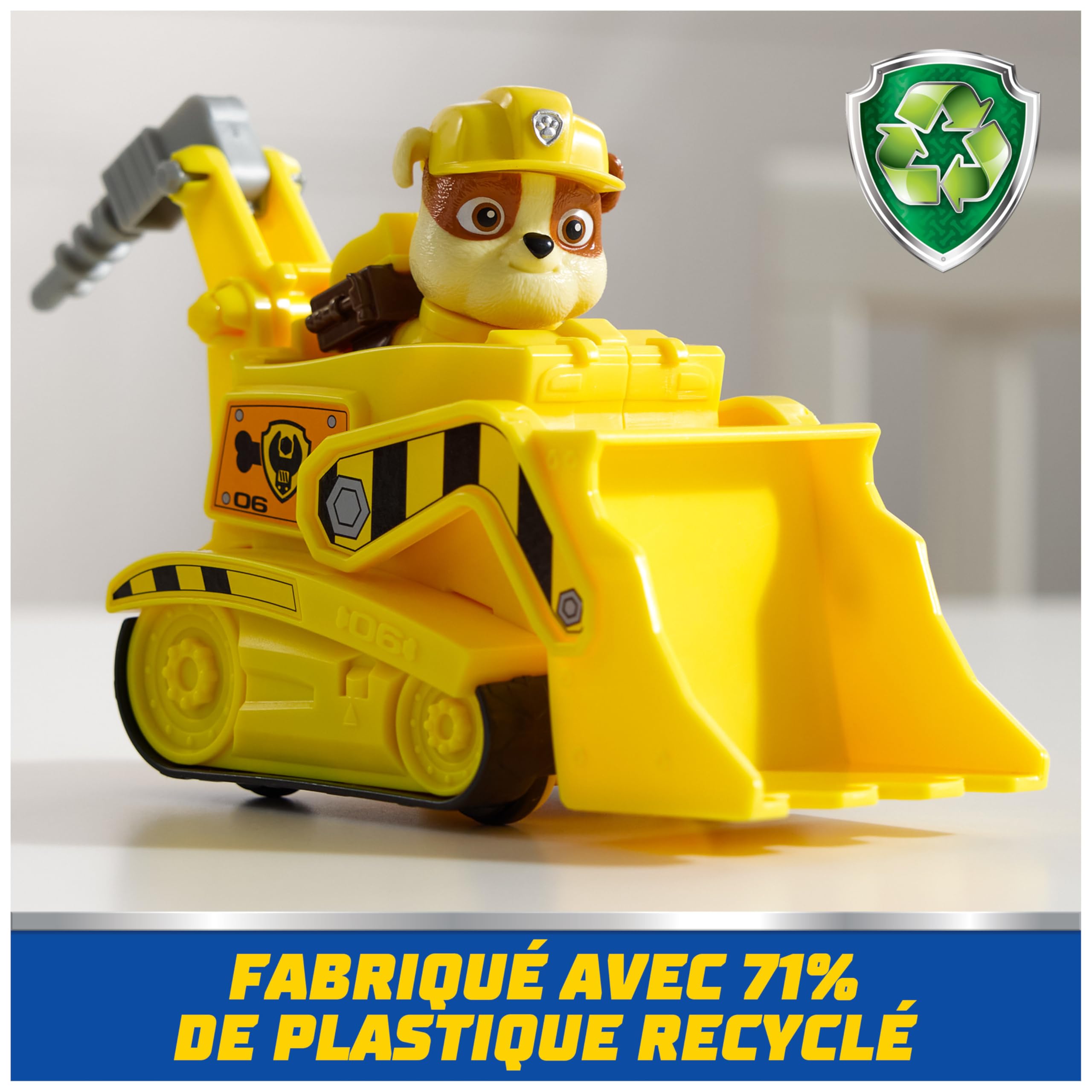 Paw Patrol Paw Patrol - Pat Patrouille - Véhicule Figurine Ruben - Voiture Figurine À Collectionner - Pat Patrouille Véhicule - Plastique Recyclé - Voiture Enfant - Jouet Enfant 3 Ans Et + in use