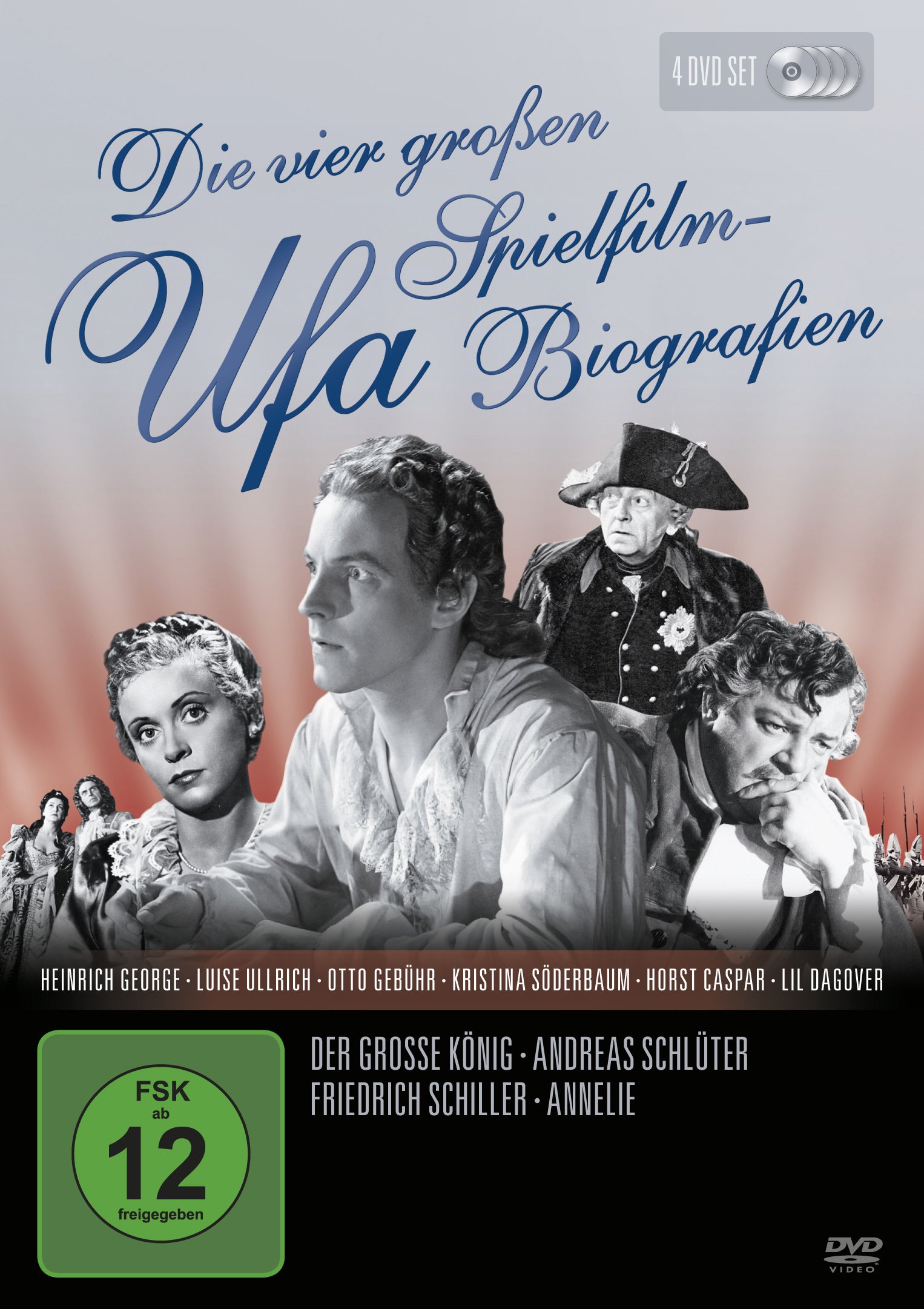 Die vier großen UFA Spielfilm-Biographien [4 DVDs]