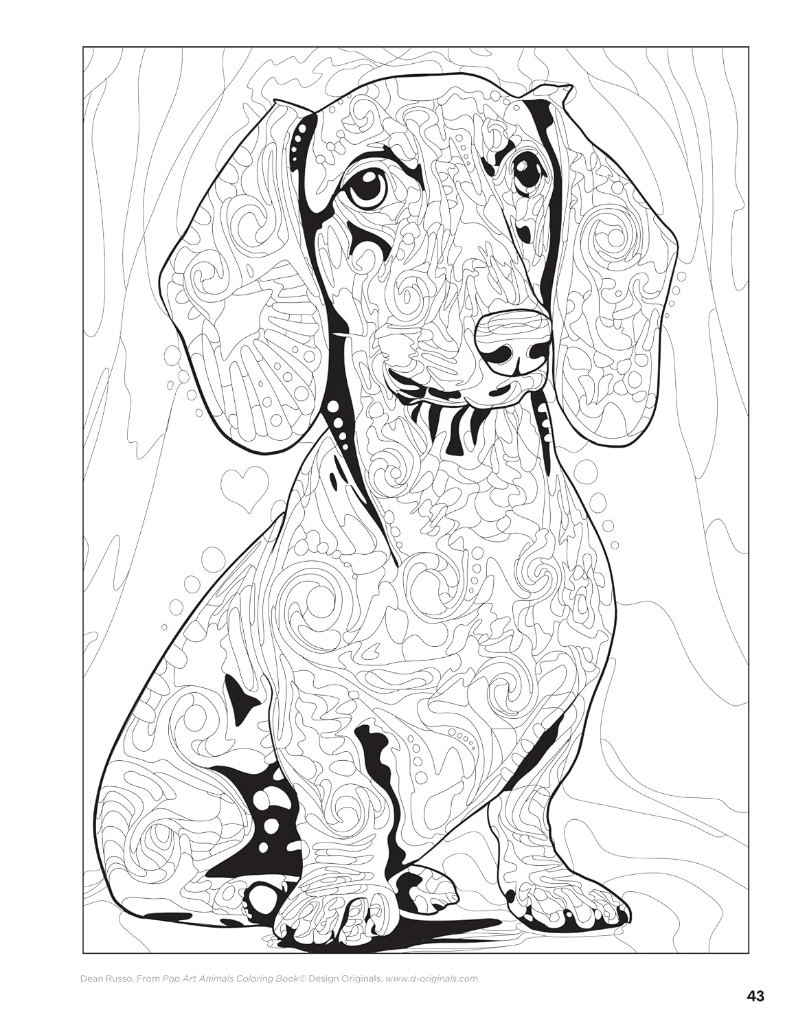 Pop Art Animals Coloring Book: Experience the Stress-Free Brilliance of Coloring Outside the Lines (Design Originals) Stunning Designs from Dean Russo - Dogs, Cats, and Exotic Wildlife Designs