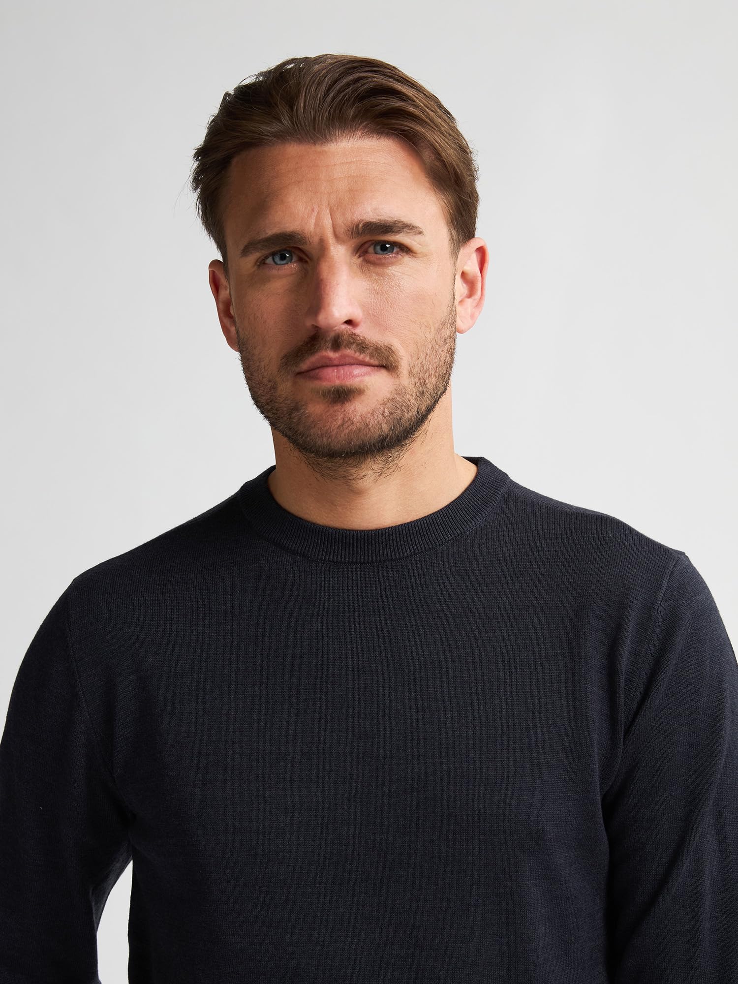 Petrol Industries Herren Men Knitwear Round Neck Basic Pullover