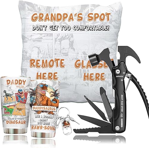 Miniatura 9 de Regalos de cumpleaños para papá, regalo de cumpleaños para papá de hija, regalos divertidos de Navidad con vaso de 20 onzas, martillo