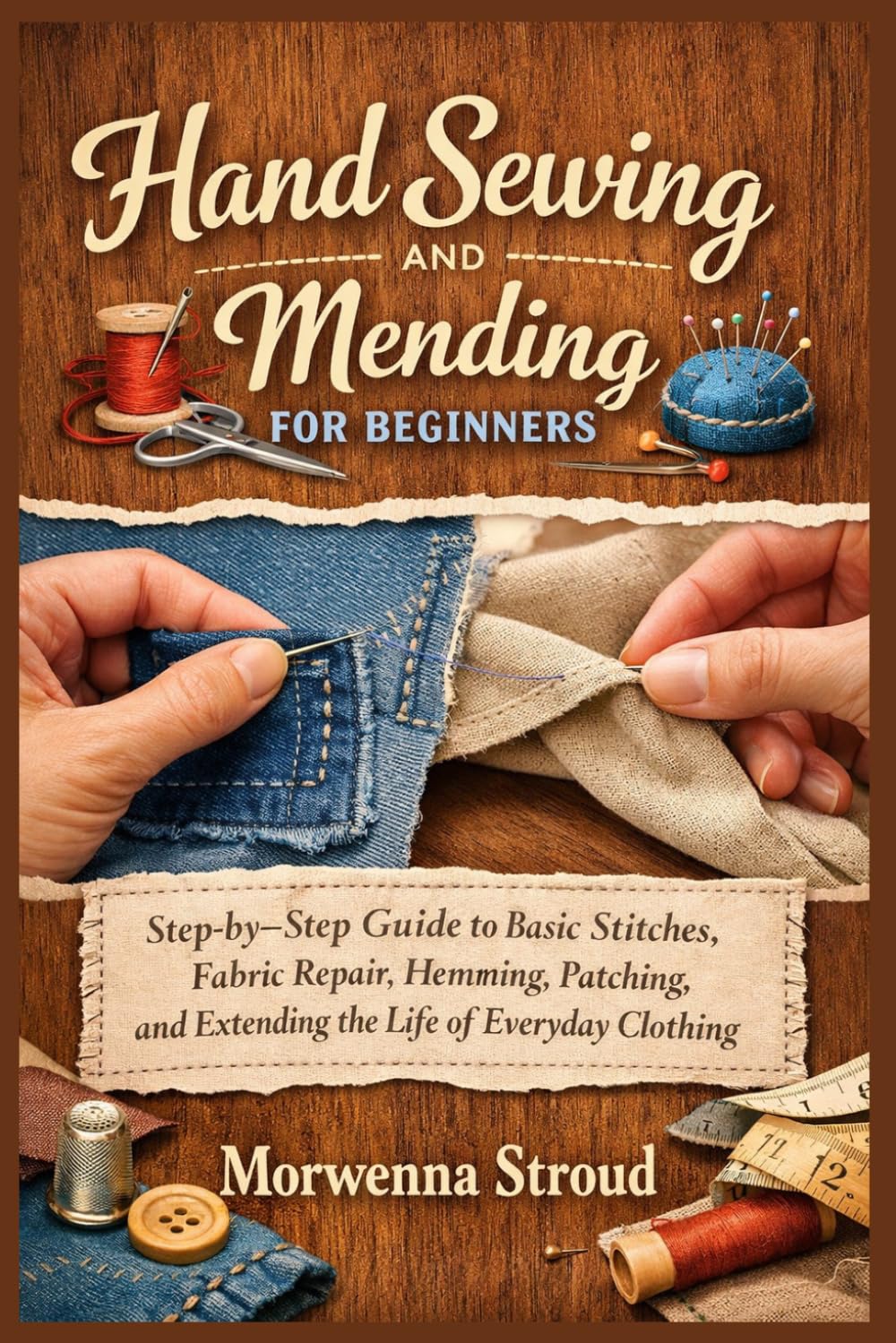 Hand Sewing and Mending for Beginners: Step-by-Step Guide to Basic Stitches, Fabric Repair, Hemming, Patching, and Extending the Life of Everyday Clothing