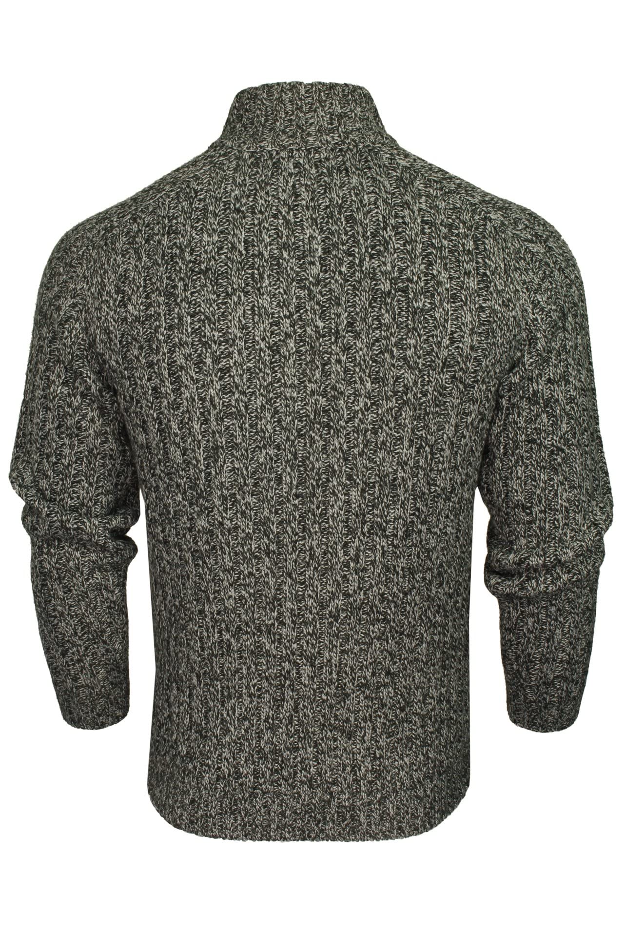 Xact Maglione a Collo Alto con Zip a Quarto, Maglia a Trecce per Uomo